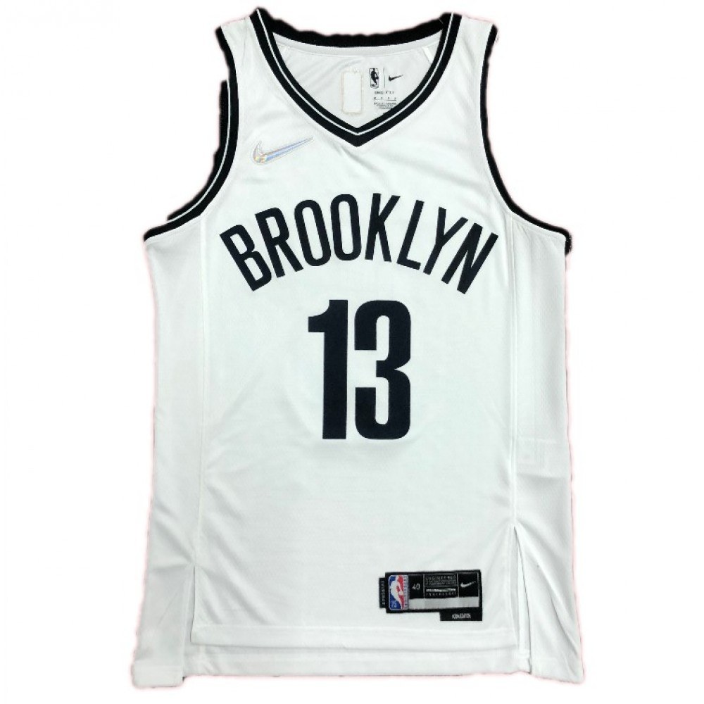 James Harden Brooklyn Nets Swingman Jersey White NBA Men Fan Wear