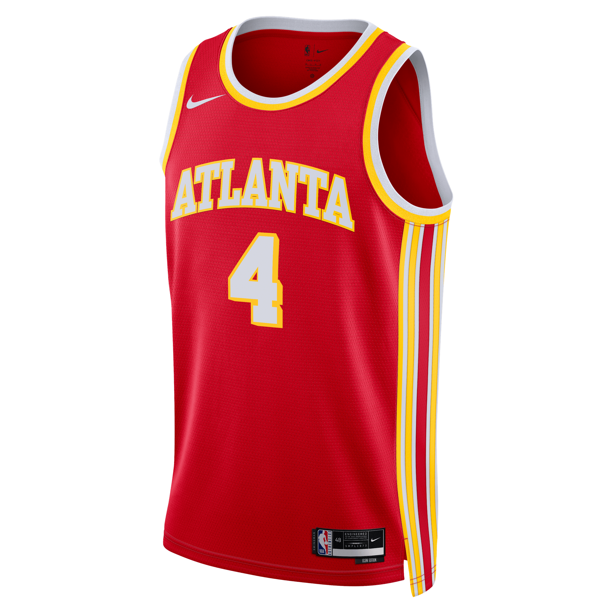 Kingston Flemings Atlanta Hawks Swingman Jersey Red NBA Women Fan Wear Kingston Flemings