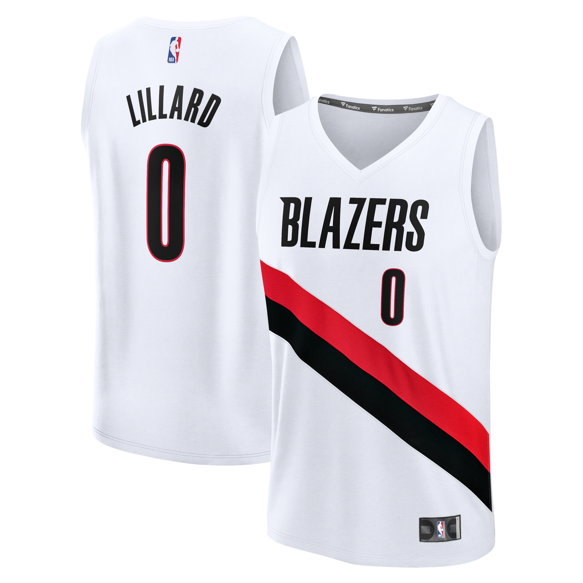 Damian Lillard Portland Trail Blazers Jersey White NBA Women Fan Wear Damian Lillard