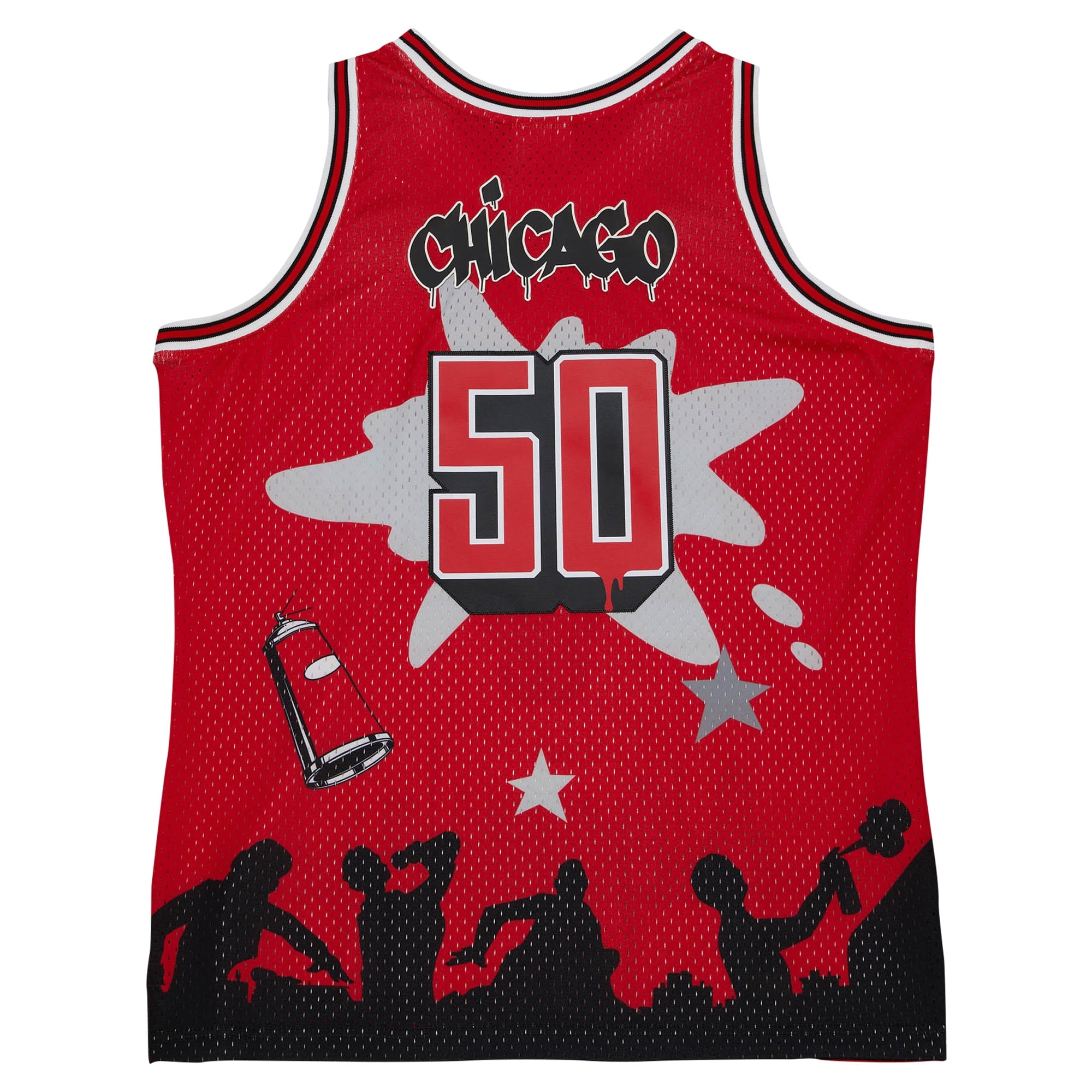 Chicago Bulls Hardwood Classics Jersey Red NBA Men Fan Wear