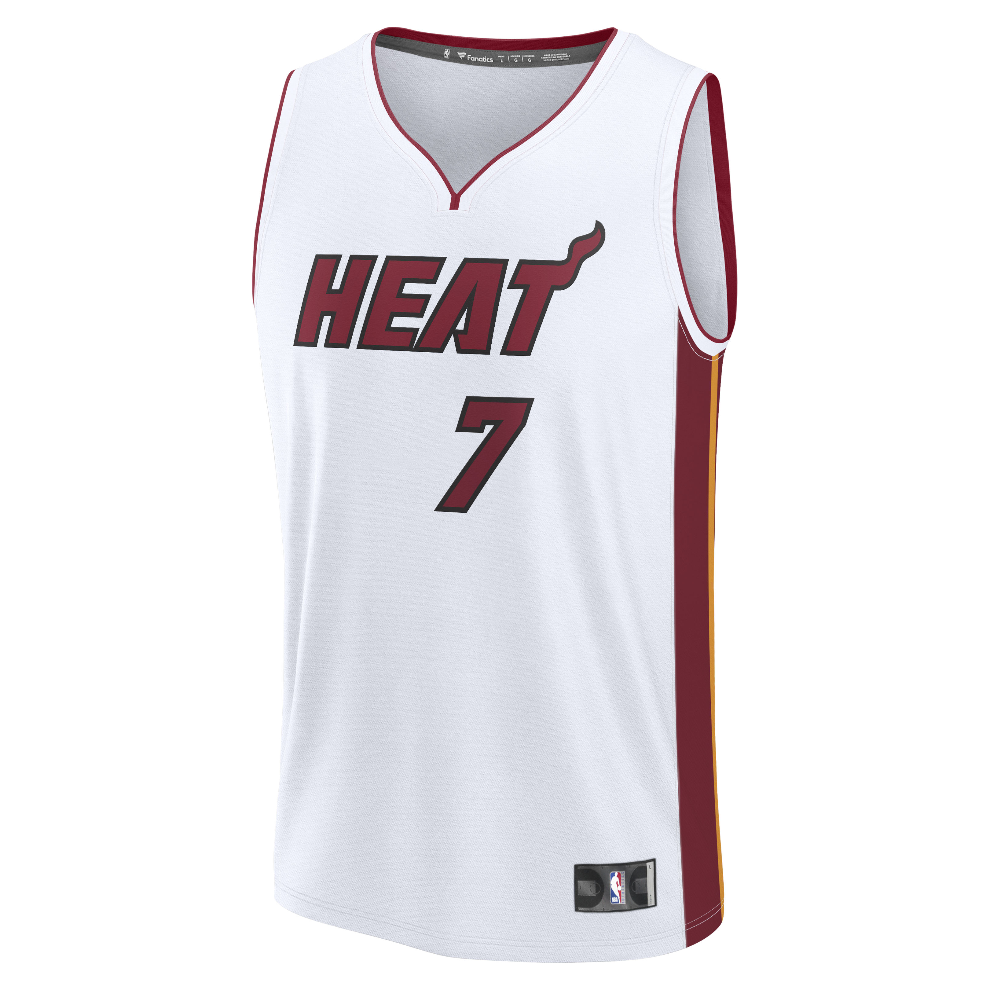 Giannis Antetokounmpo Miami Heat Association Edition Jersey No.7 White NBA Youth Fan Wear