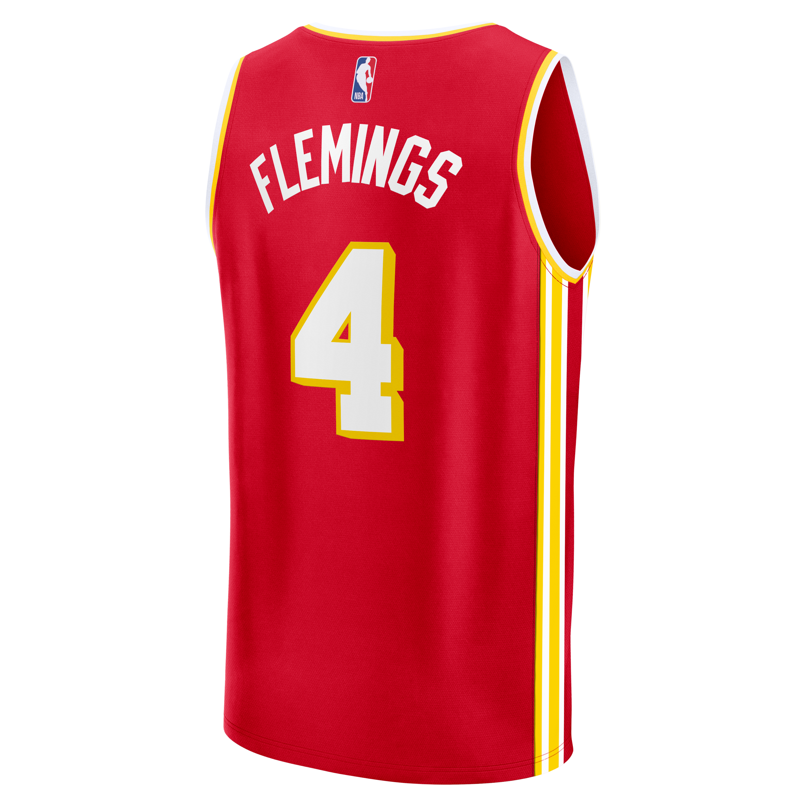 Kingston Flemings Atlanta Hawks Draft Jersey Red NBA Youth Fan Wear Kingston Flemings
