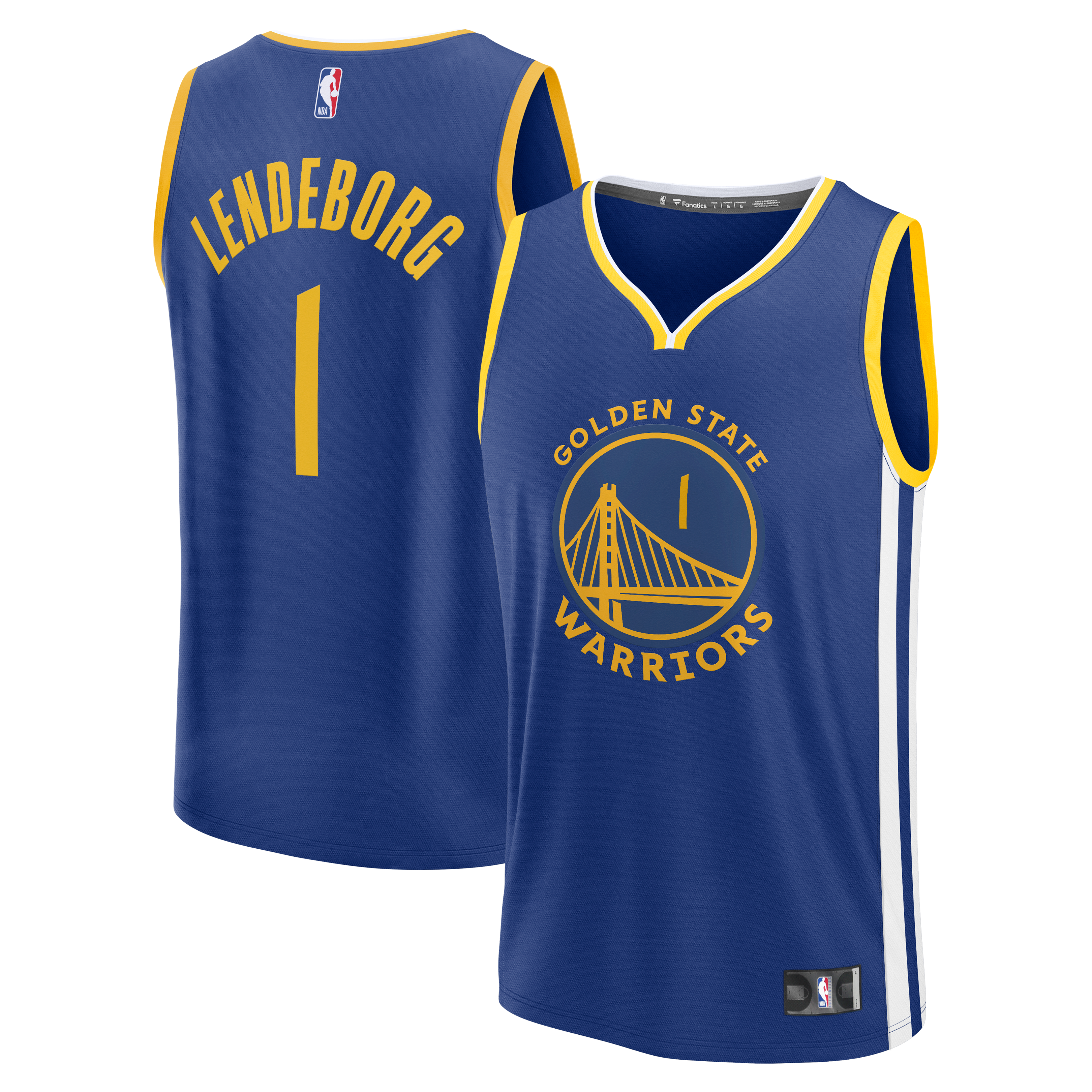 Yaxel Lendeborg Golden State Warriors Draft Jersey Royal NBA Women Fan Wear Yaxel Lendeborg