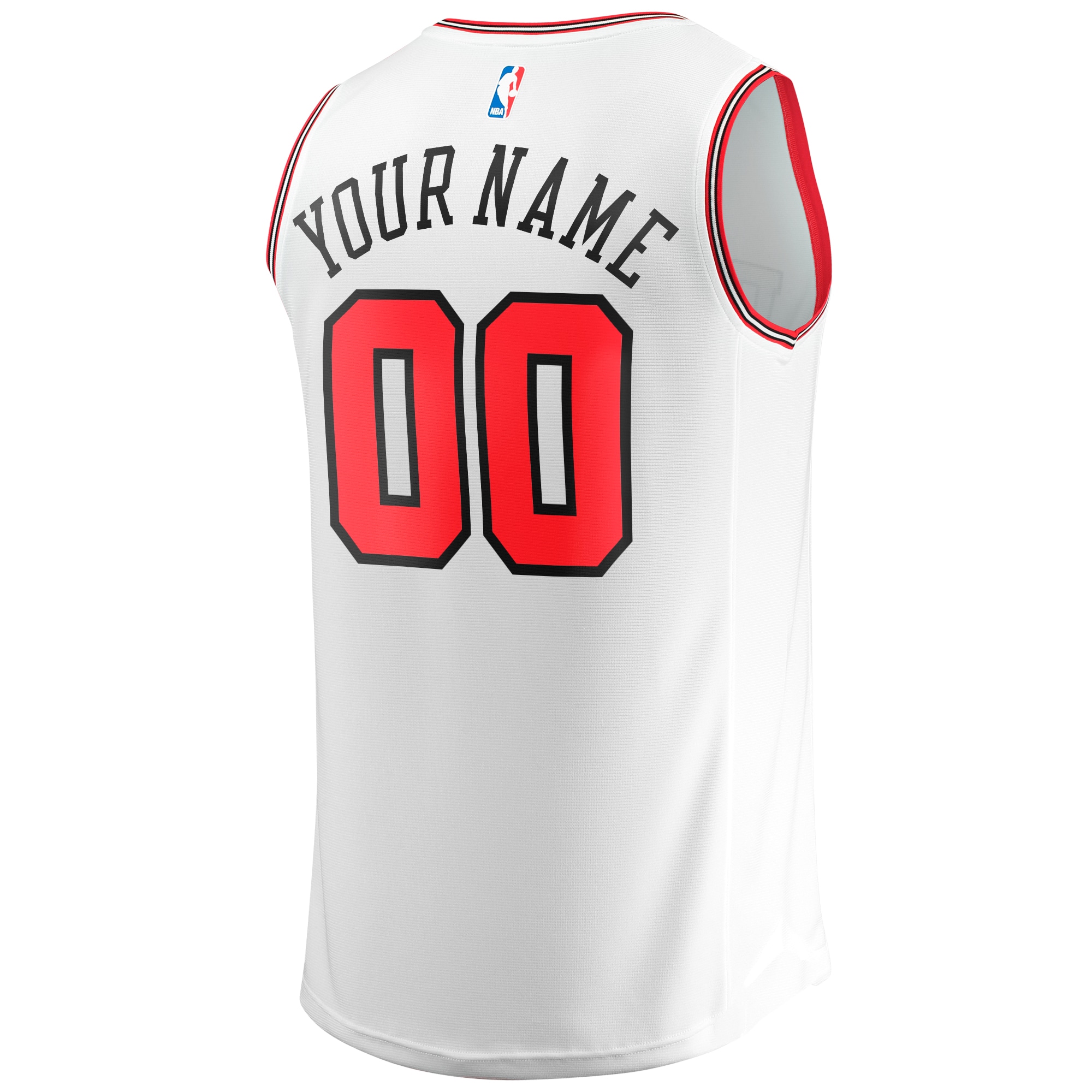 Chicago Bulls Association Edition Jersey White NBA Youth Fan Wear Custom Number