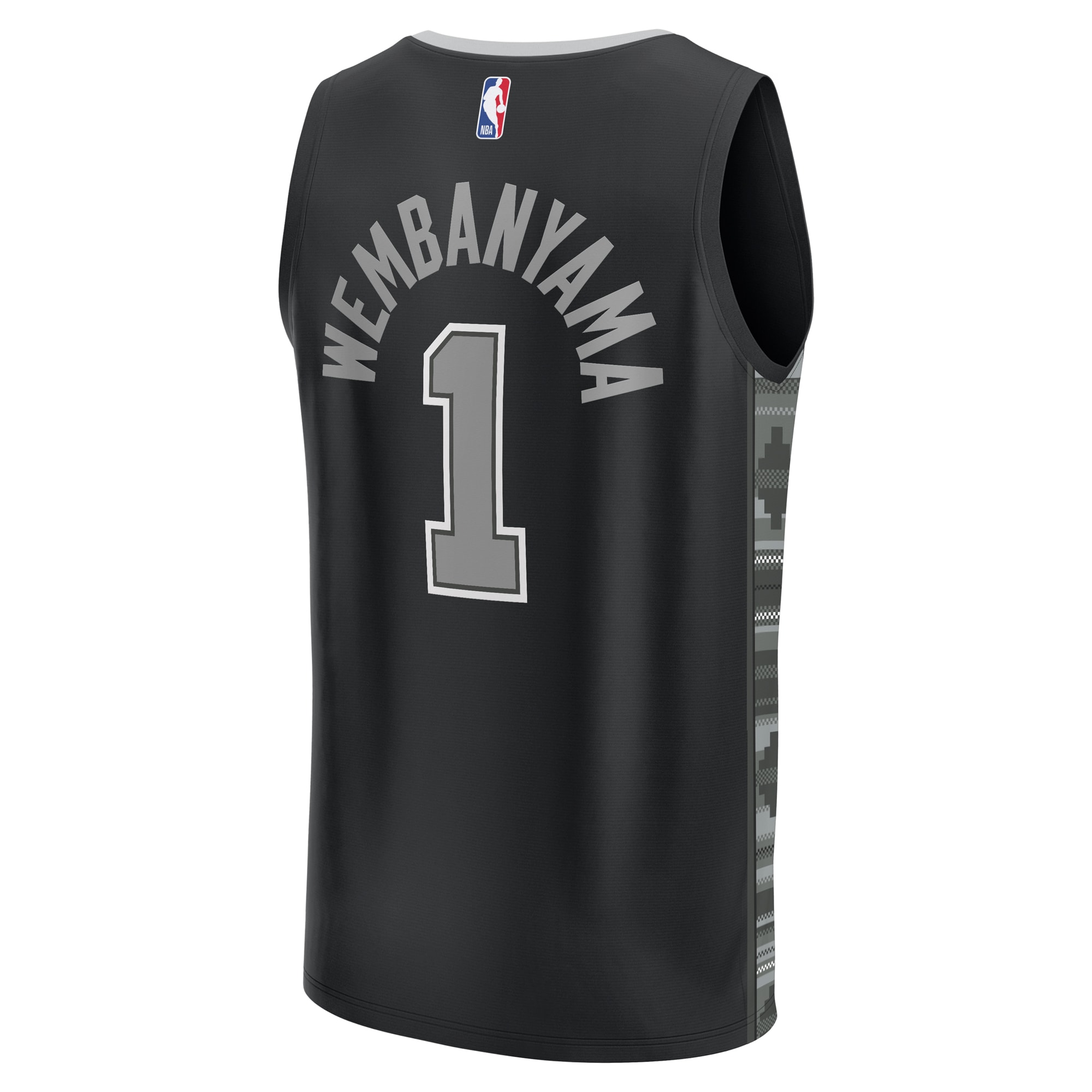 Victor Wembanyama San Antonio Spurs Fast Break Jersey Black NBA Women Fan Wear