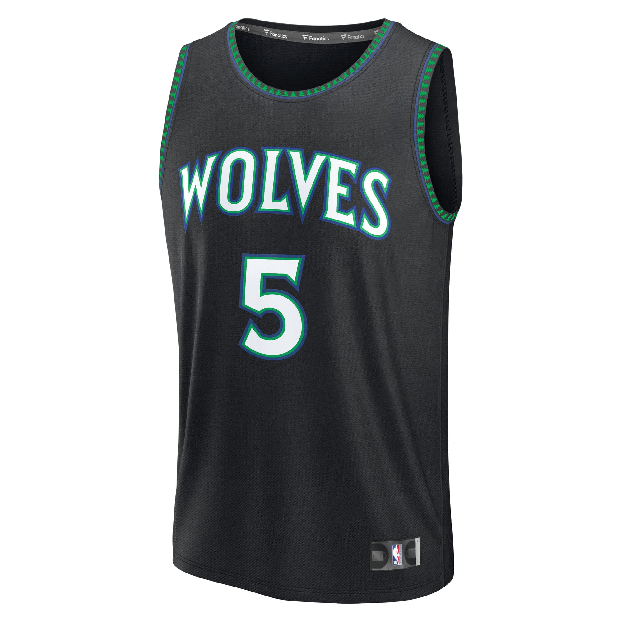 Anthony Edwards Minnesota Timberwolves Fast Break Jersey Black NBA Men Fan Wear