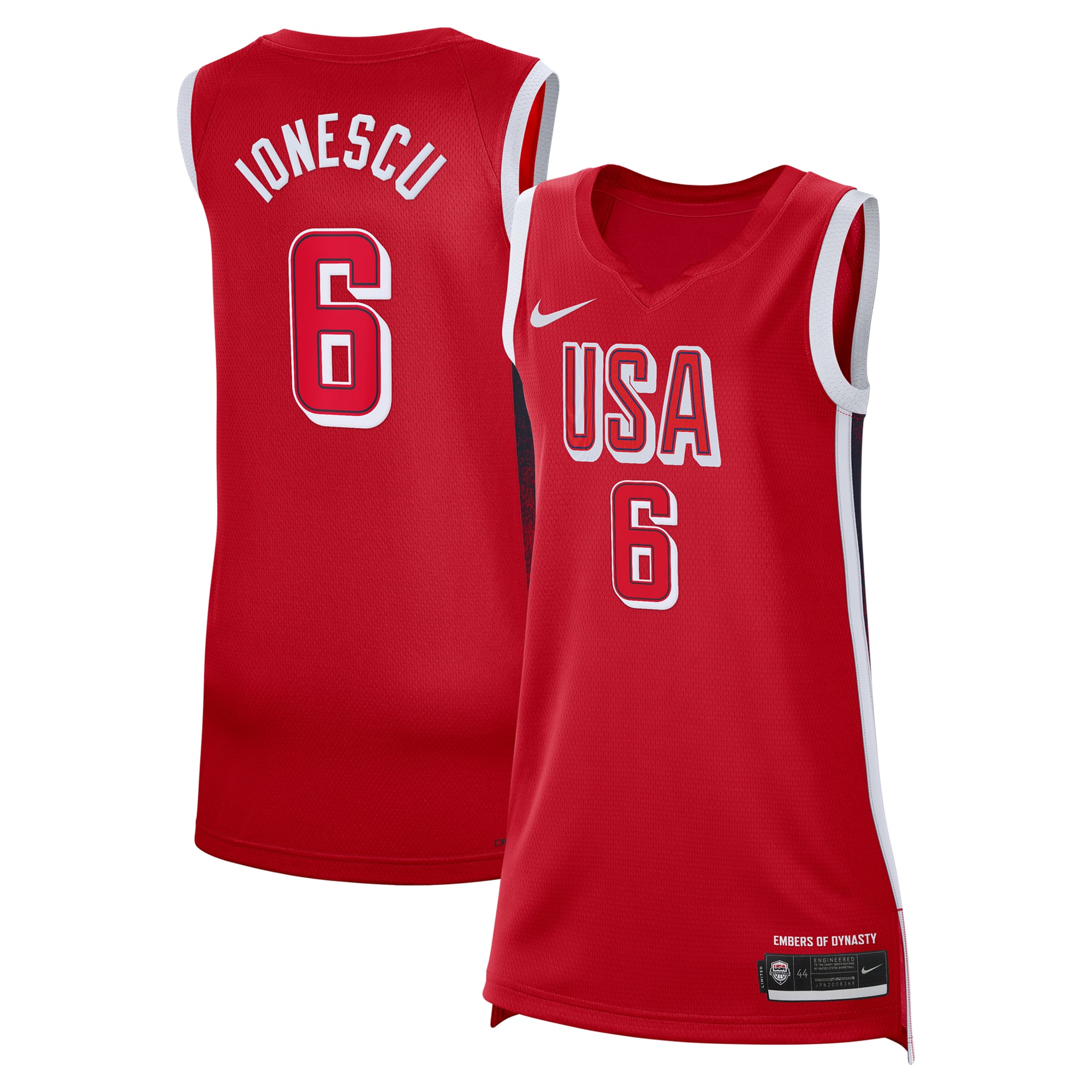 Sabrina Ionescu NBA Player Jersey Red NBA Men Fan Wear