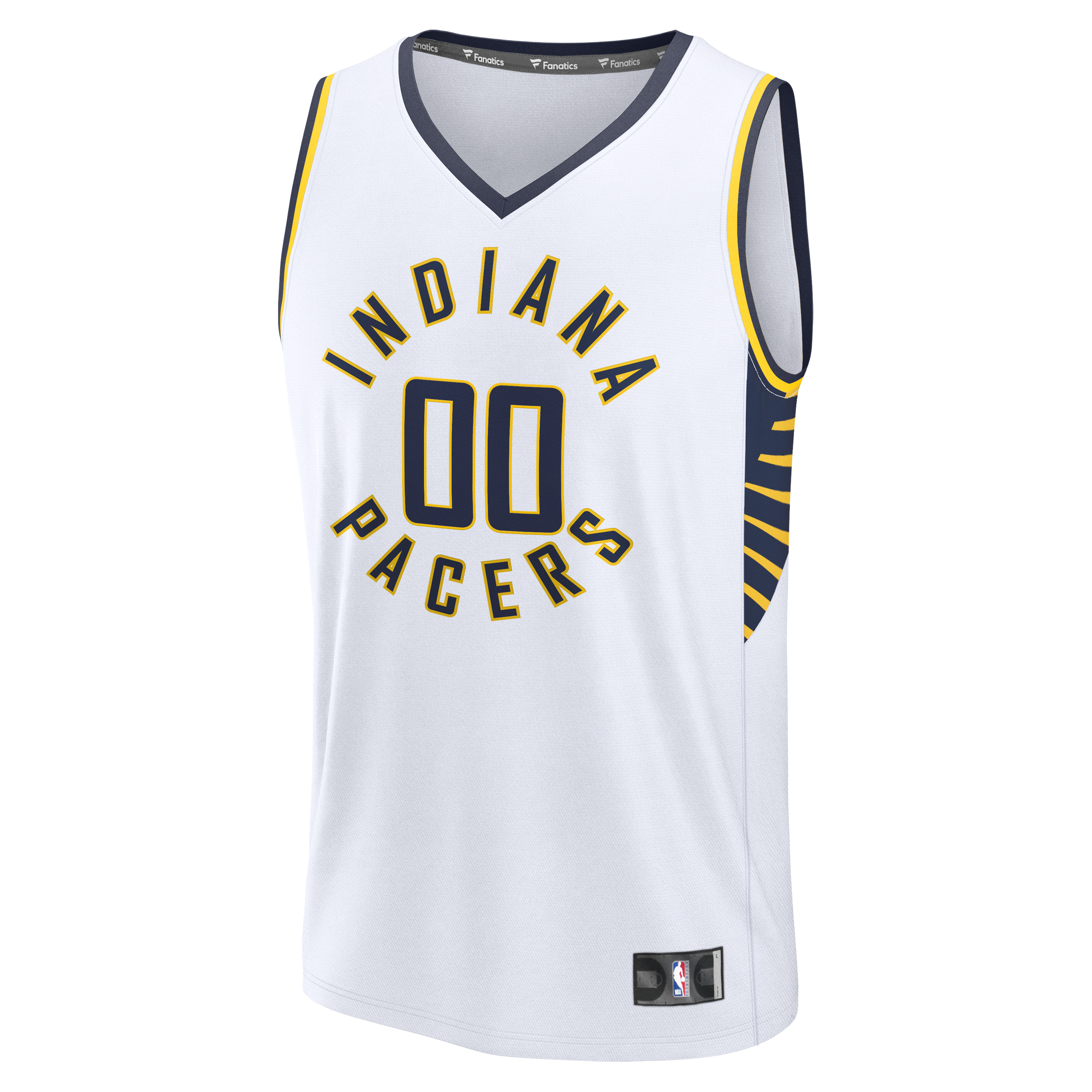 Indiana Pacers Association Edition Jersey White NBA Men Fan Wear Custom Number