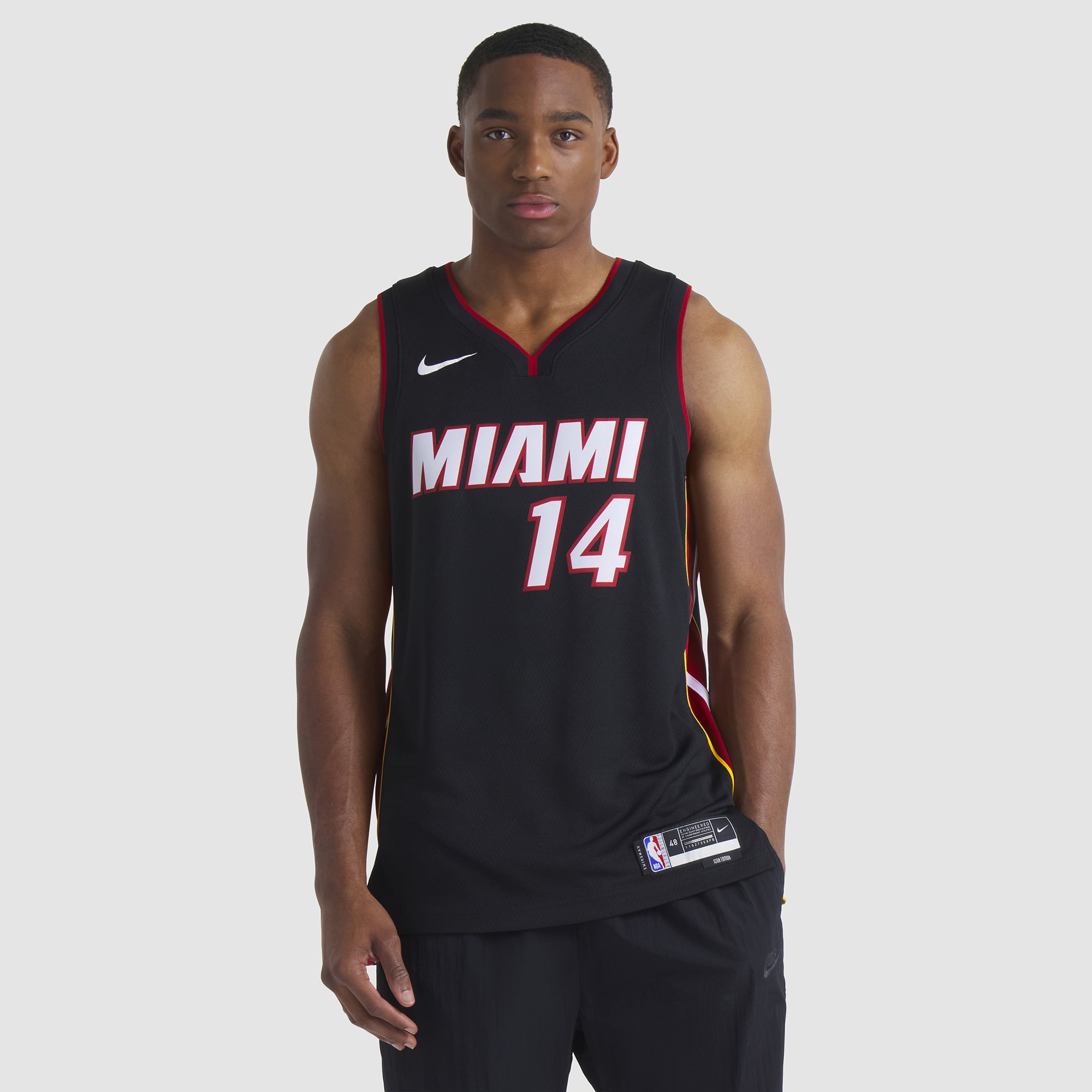 Tyler Herro Miami Heat Icon Edition Jersey Black NBA Men Fan Wear