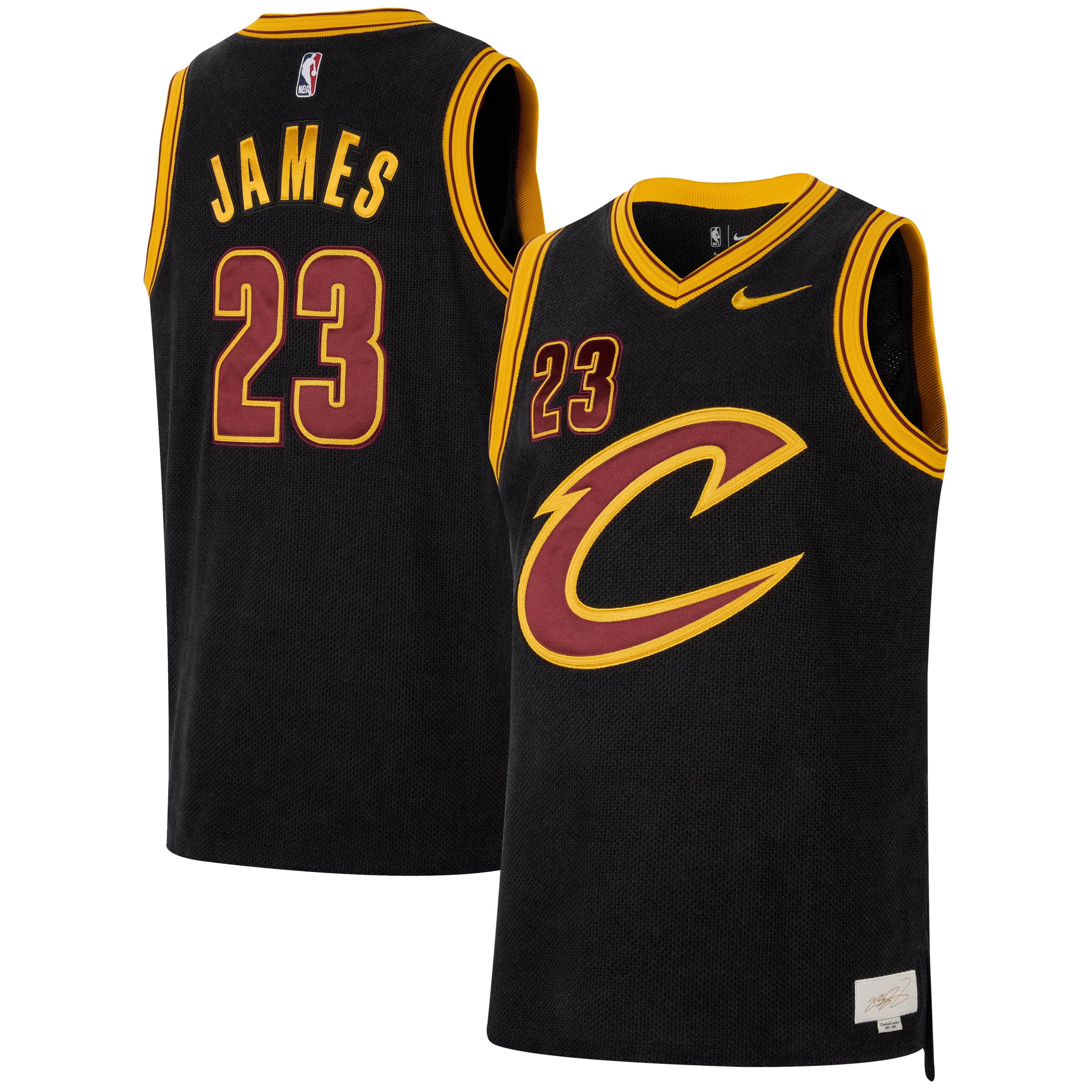 LeBron James Cleveland Cavaliers Jersey Black NBA Men Fan Wear