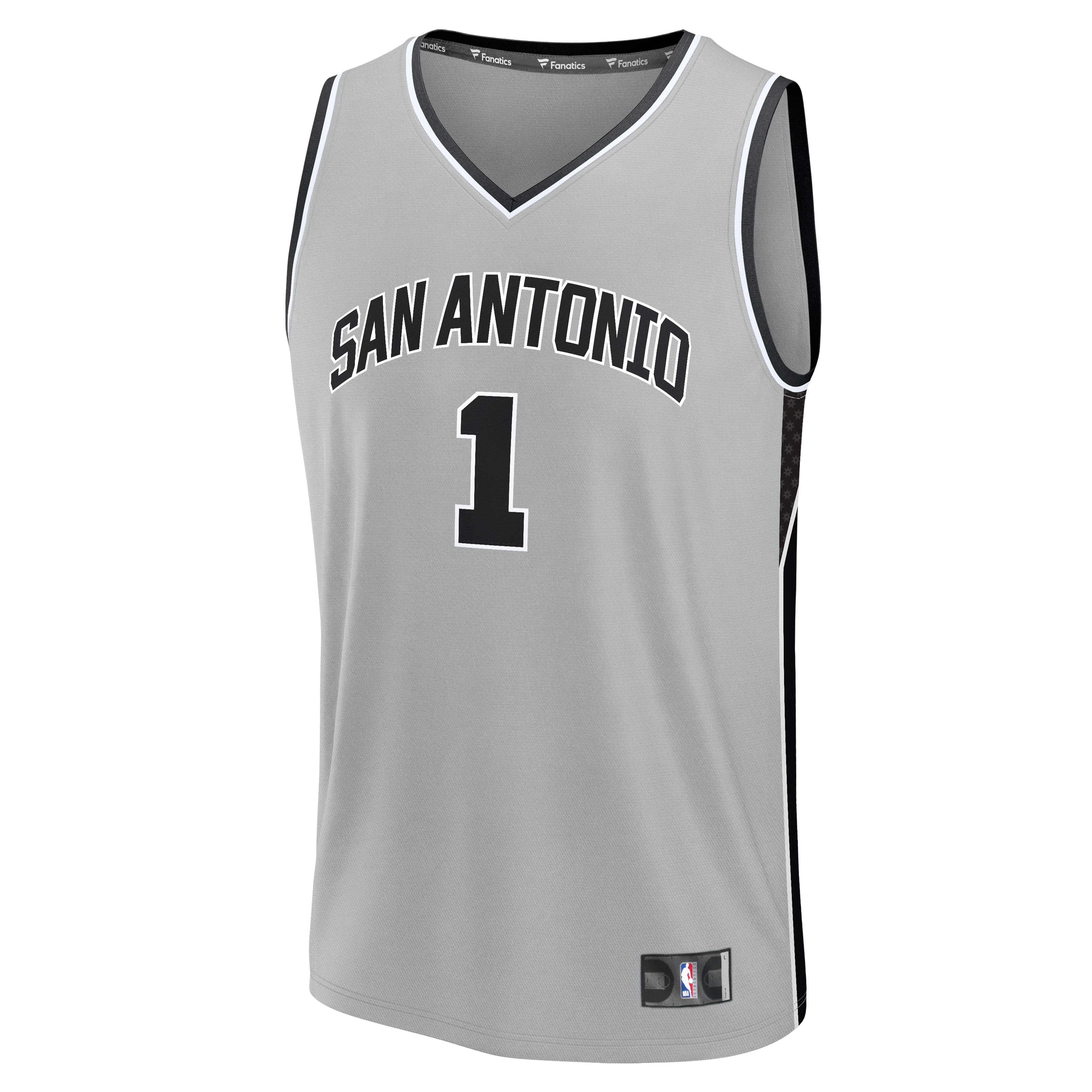 Victor Wembanyama San Antonio Spurs Fast Break Jersey Silver NBA Youth Fan Wear