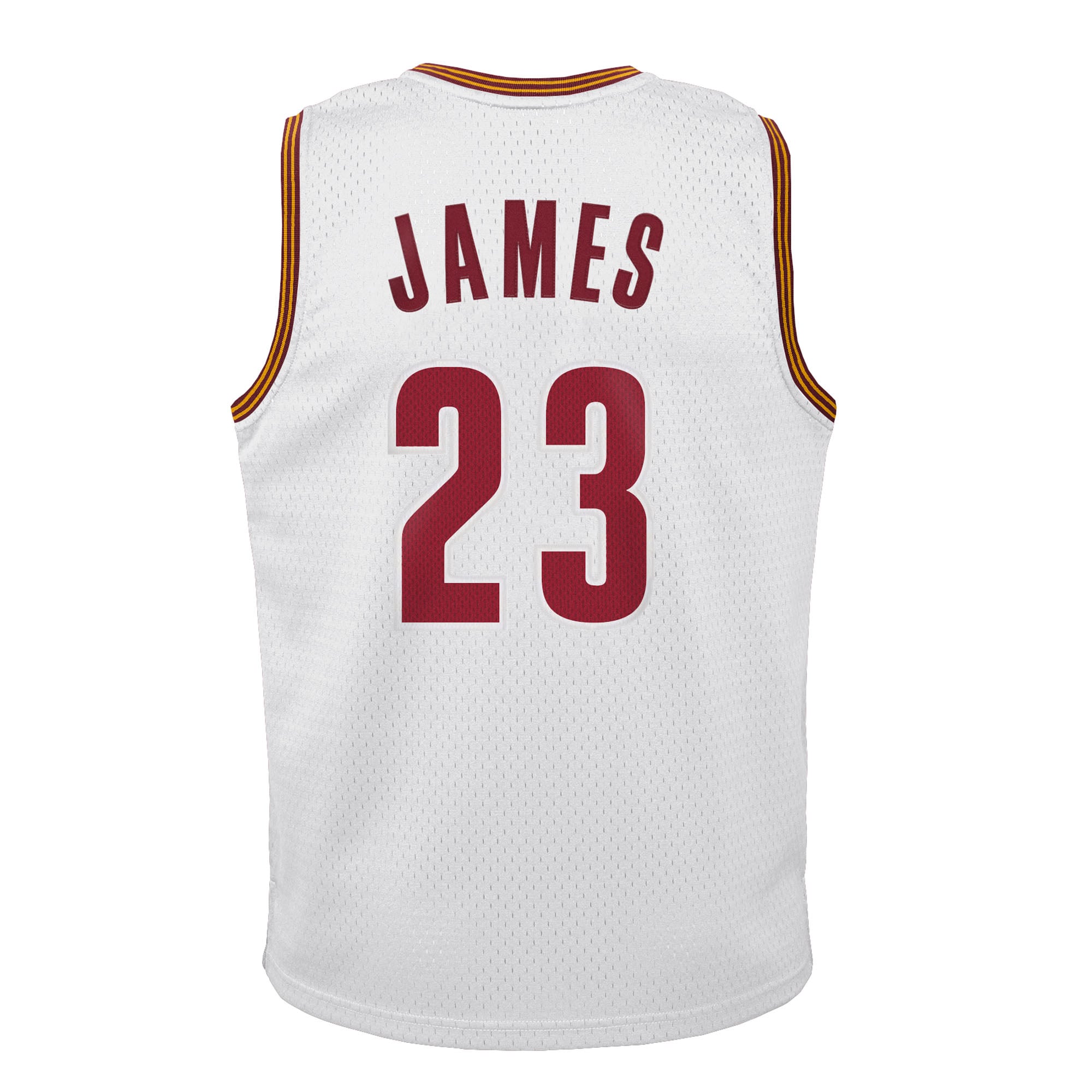 LeBron James Cleveland Cavaliers Home Jersey White NBA Women Fan Wear LeBron James