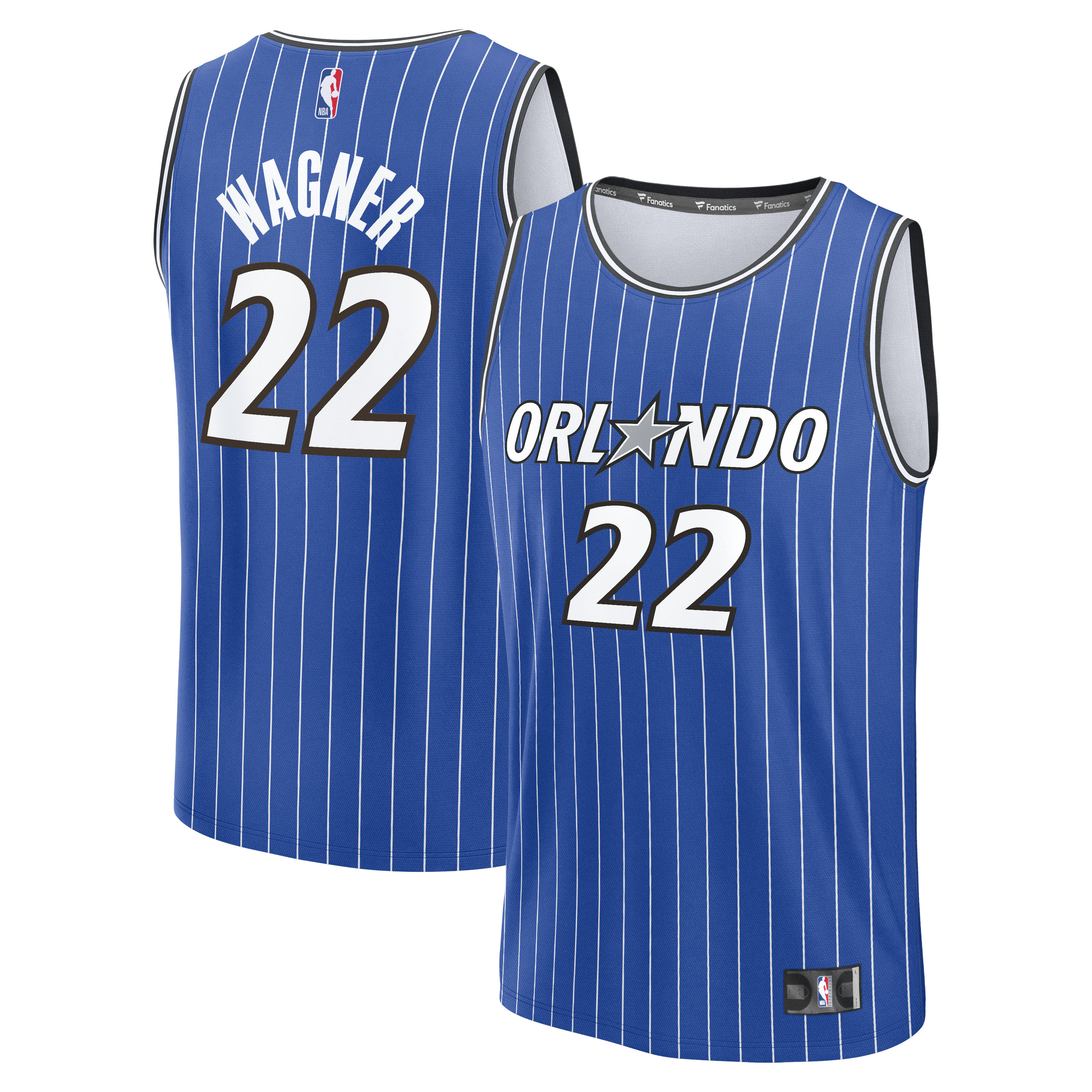 Franz Wagner Orlando Magic Fast Break Jersey Blue NBA Women Fan Wear Franz Wagner