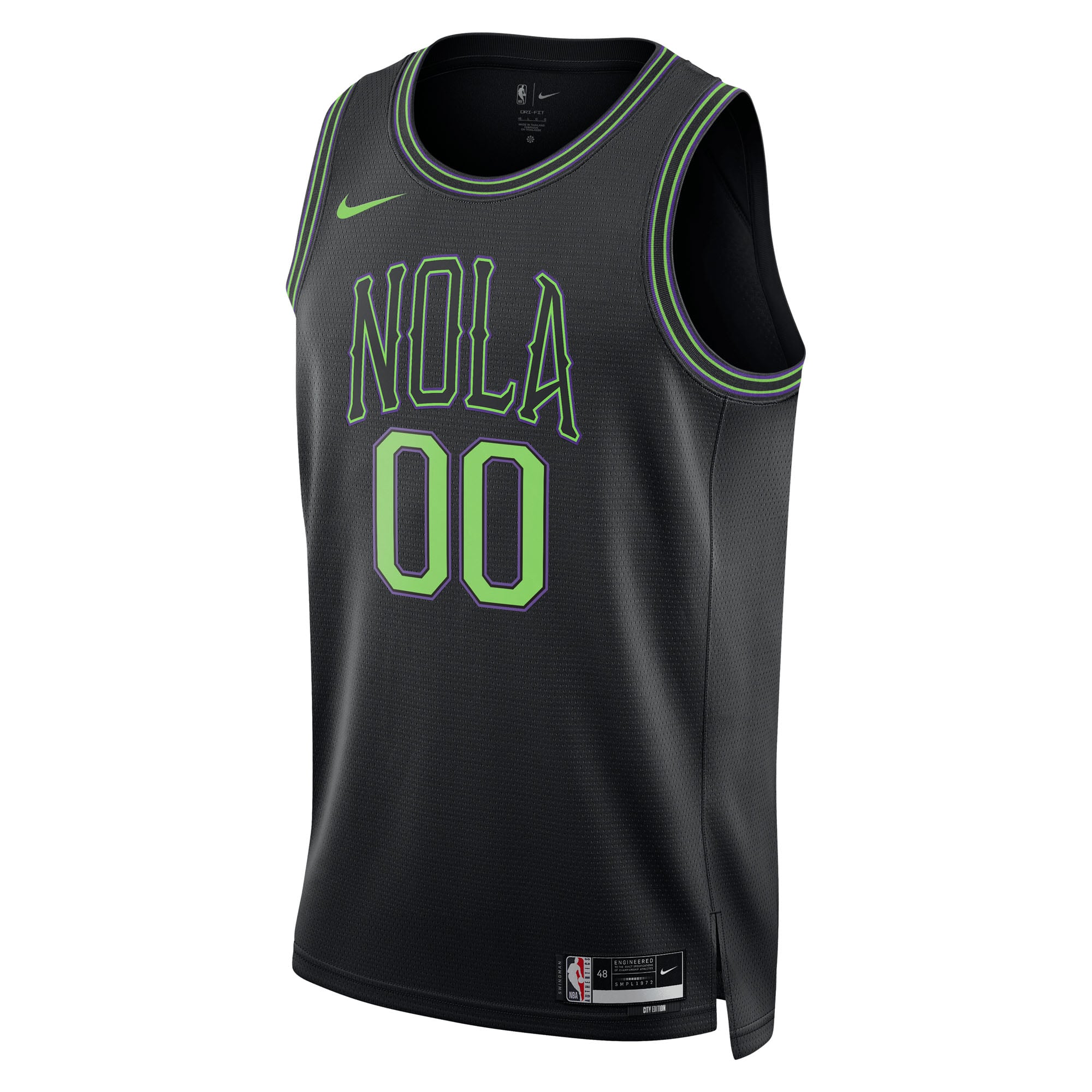 New Orleans Pelicans Jersey Black NBA Women Fan Wear
