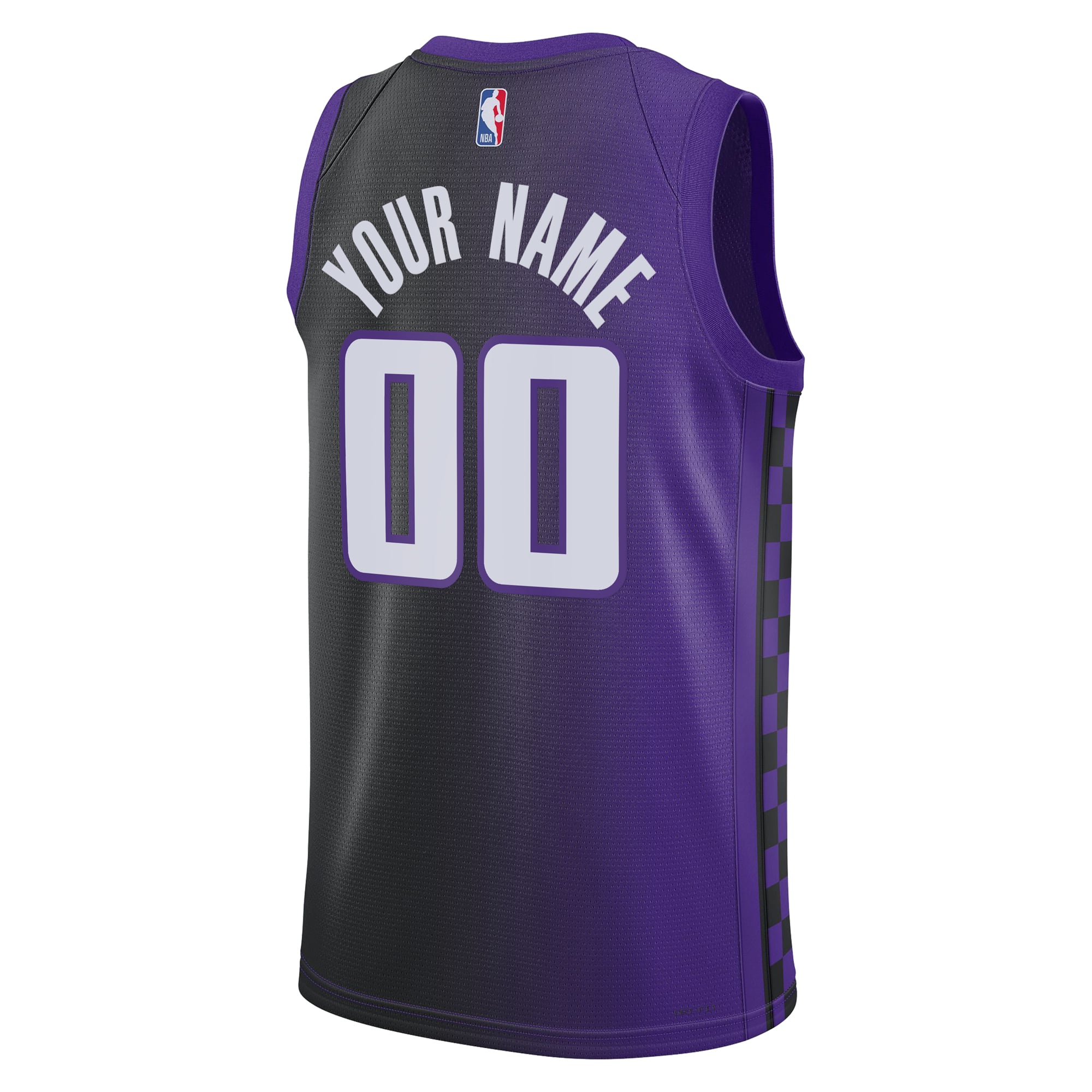 Sacramento Kings Statement Edition Jersey Purple NBA Men Fan Wear Custom Number