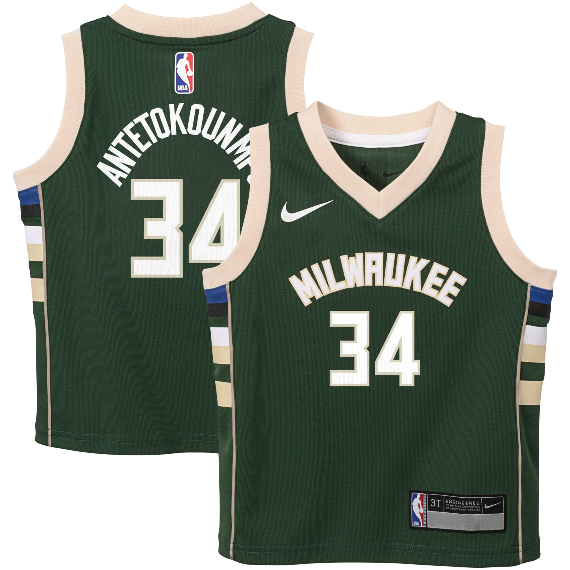 Giannis Antetokounmpo Milwaukee Bucks Swingman Jersey Green NBA Youth Fan Wear