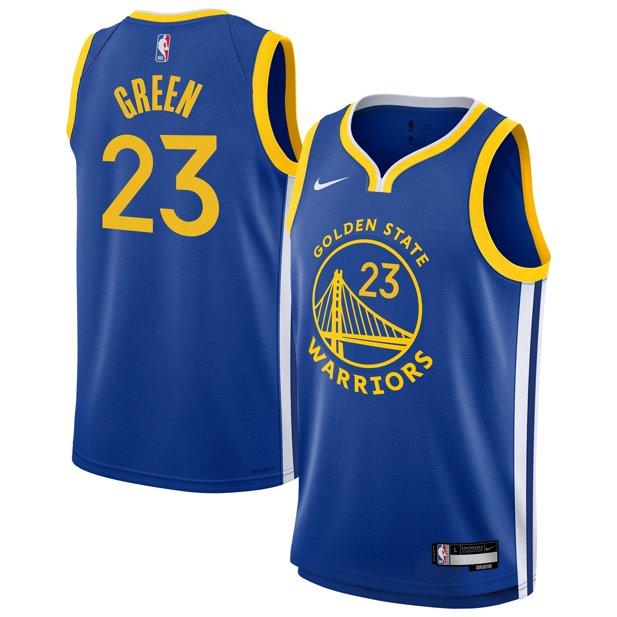 Draymond Green Golden State Warriors Icon Edition Jersey Green NBA Youth Fan Wear
