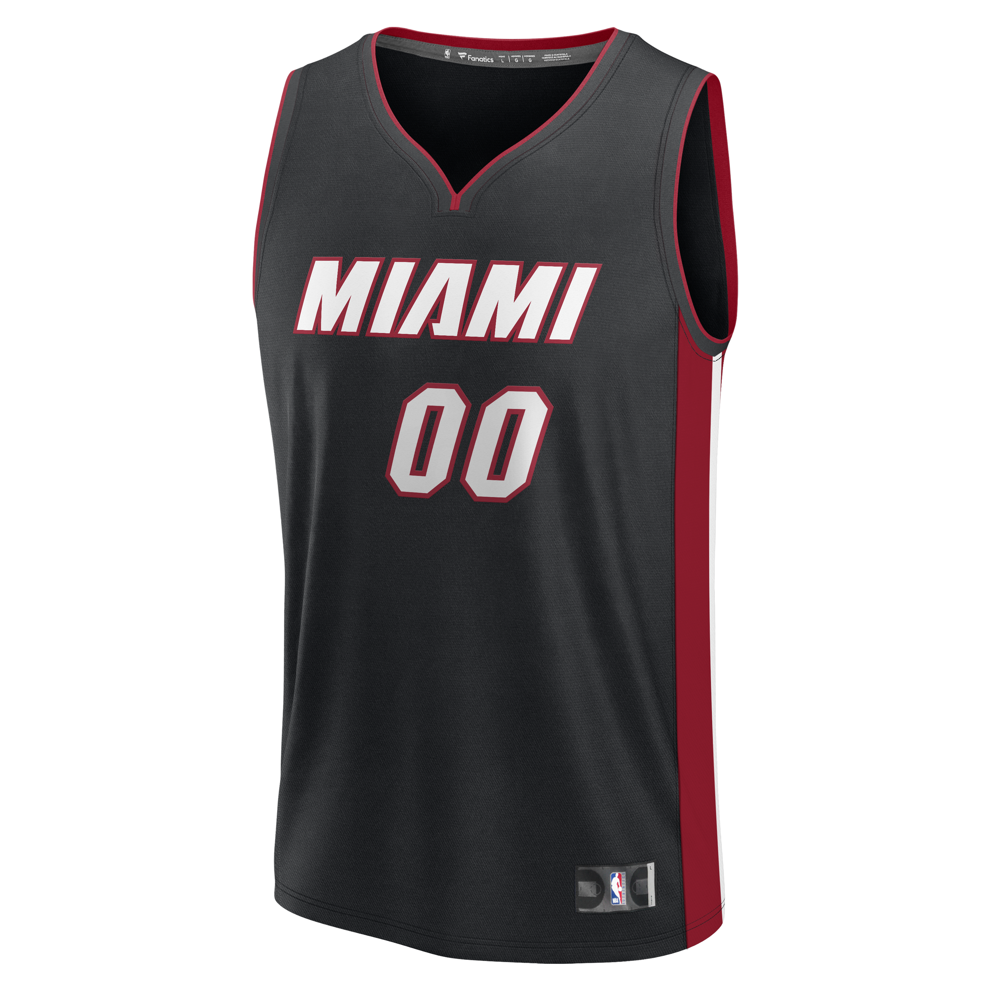 Miami Heat Replica Jersey Black NBA Men Fan Wear Custom Number