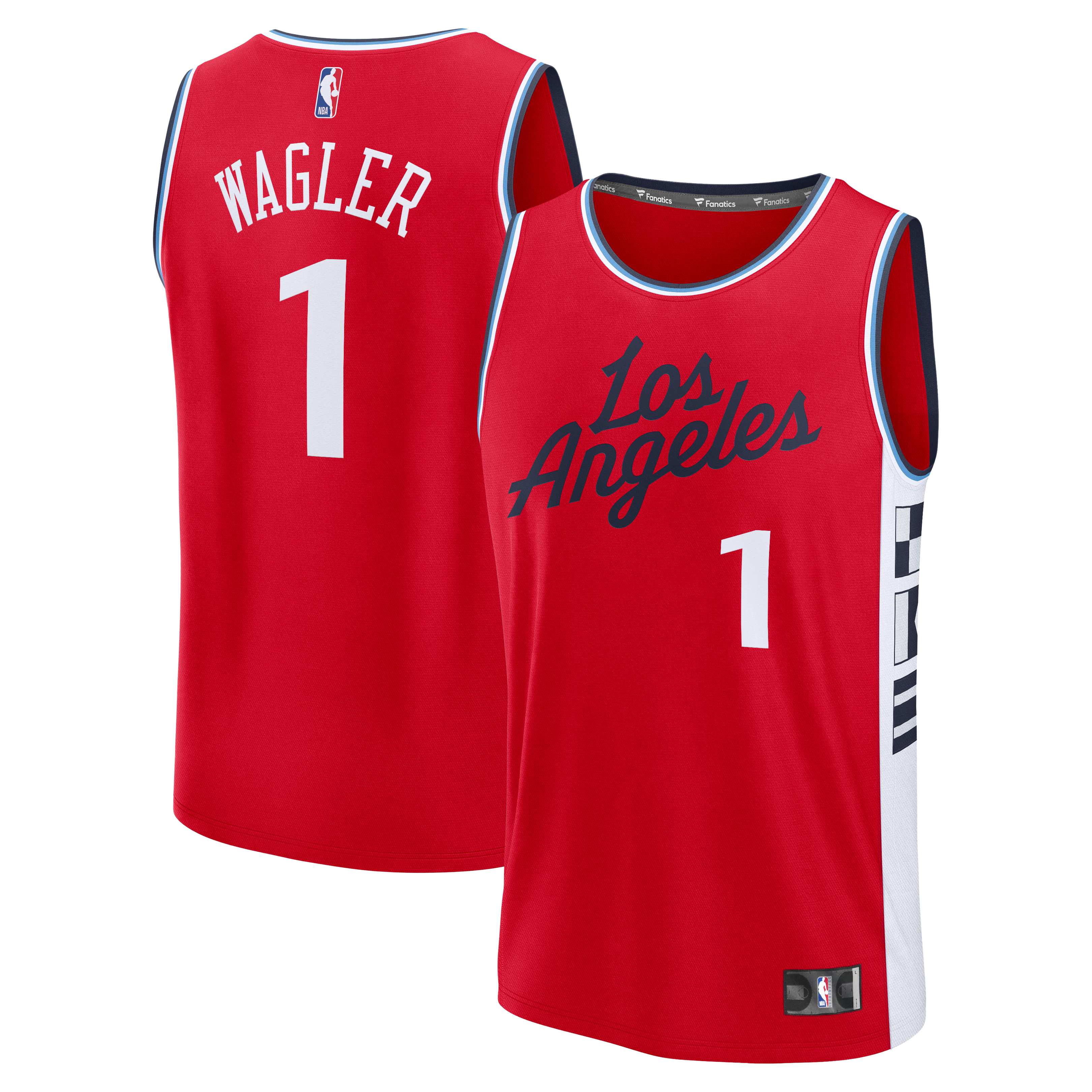 Keaton Wagler Los Angeles Clippers Statement Edition Jersey Red NBA Women Fan Wear