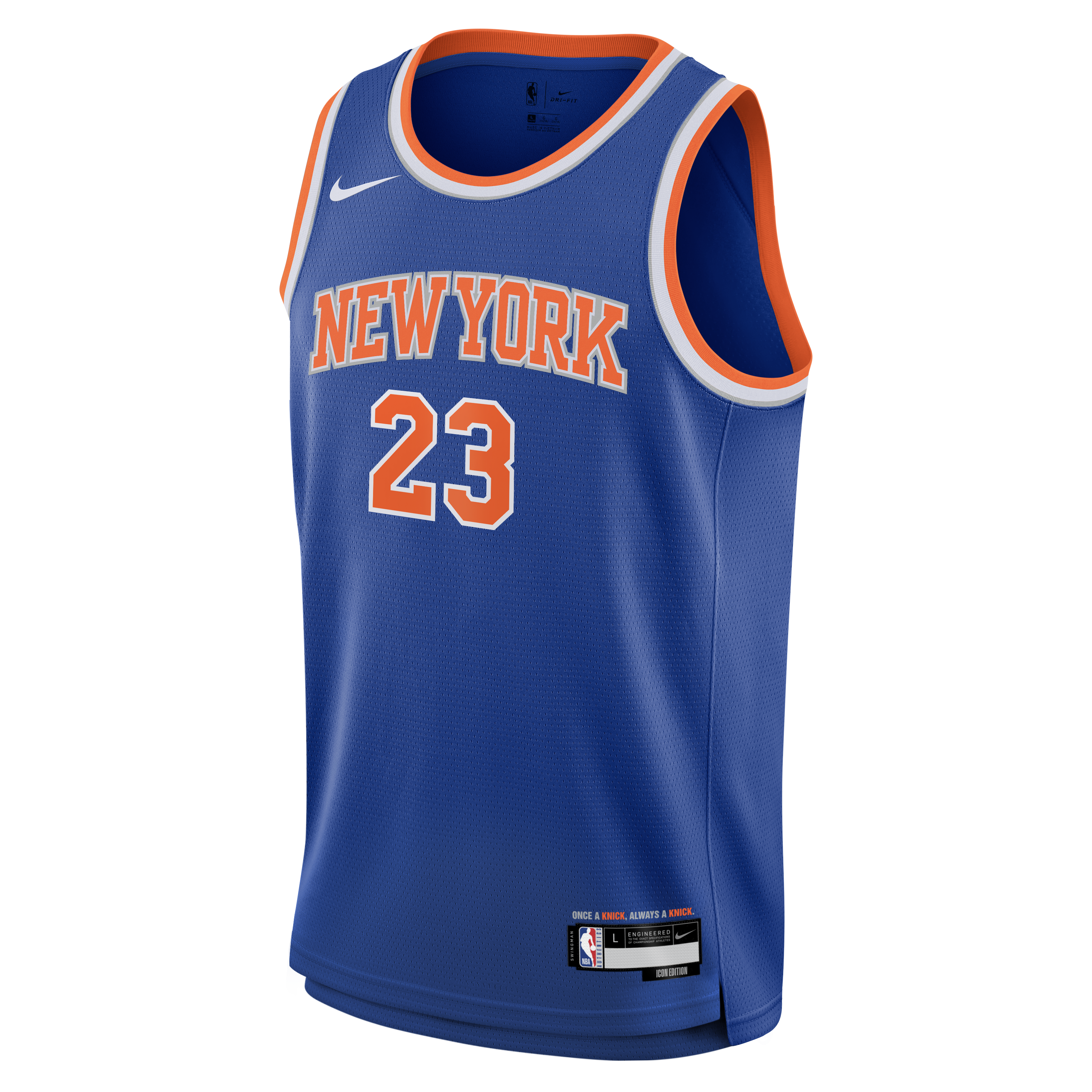 Mitchell Robinson New York Knicks Icon Edition Jersey Blue NBA Youth Fan Wear