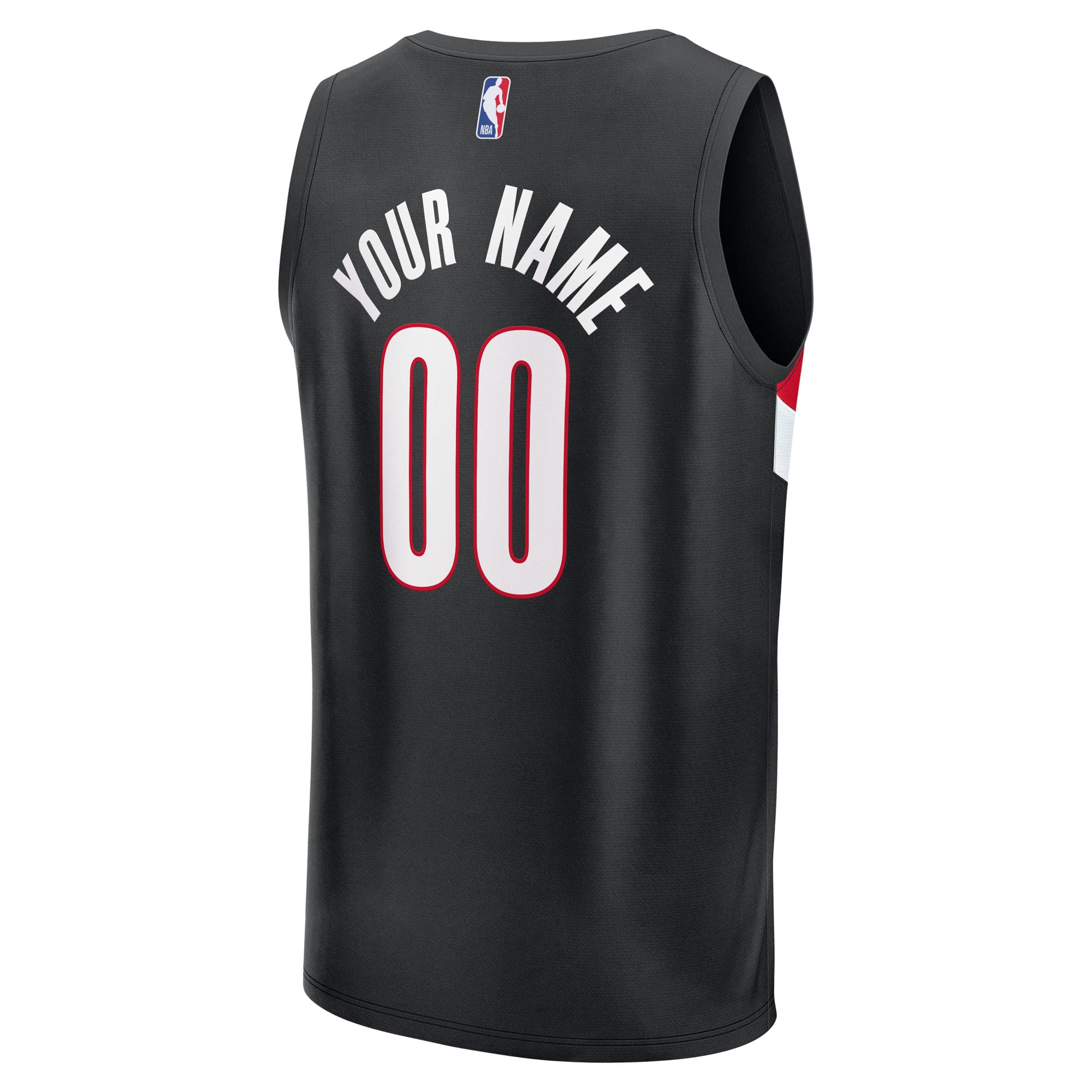 Portland Trail Blazers Icon Edition Jersey Black NBA Women Fan Wear Custom Number