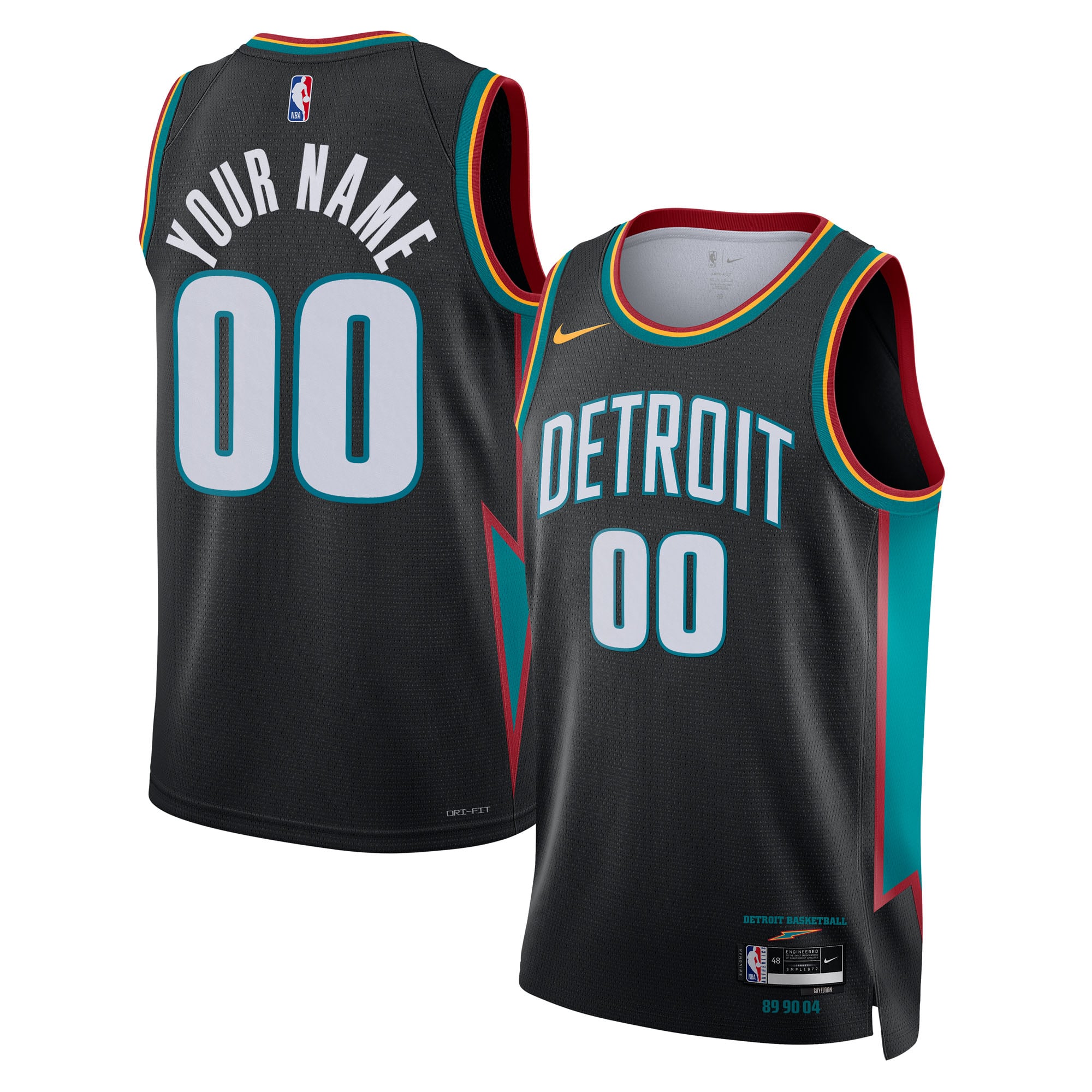 Detroit Pistons Jersey Charcoal NBA Youth Fan Wear