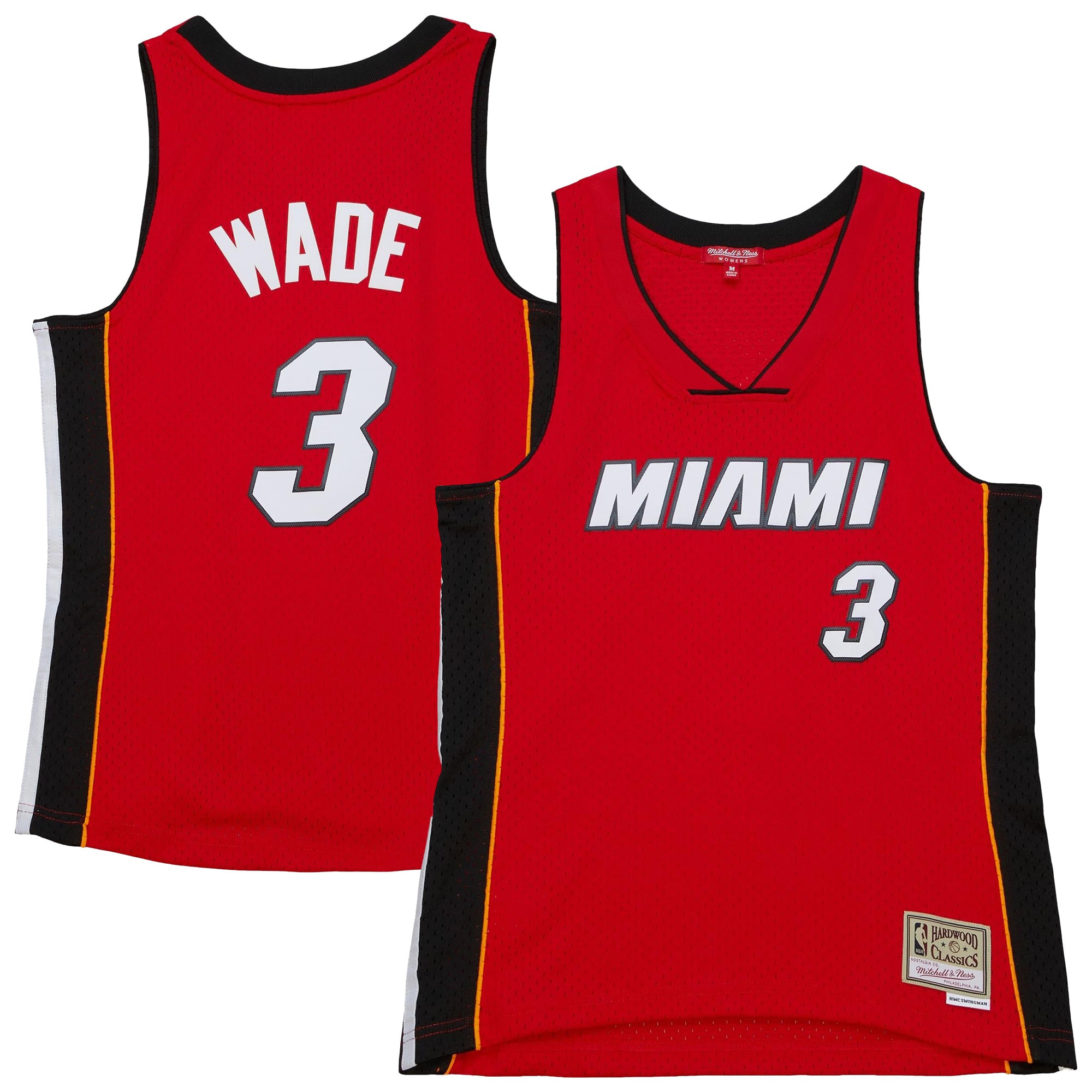 Dwyane Wade Miami Heat Jersey Red NBA Men Fan Wear