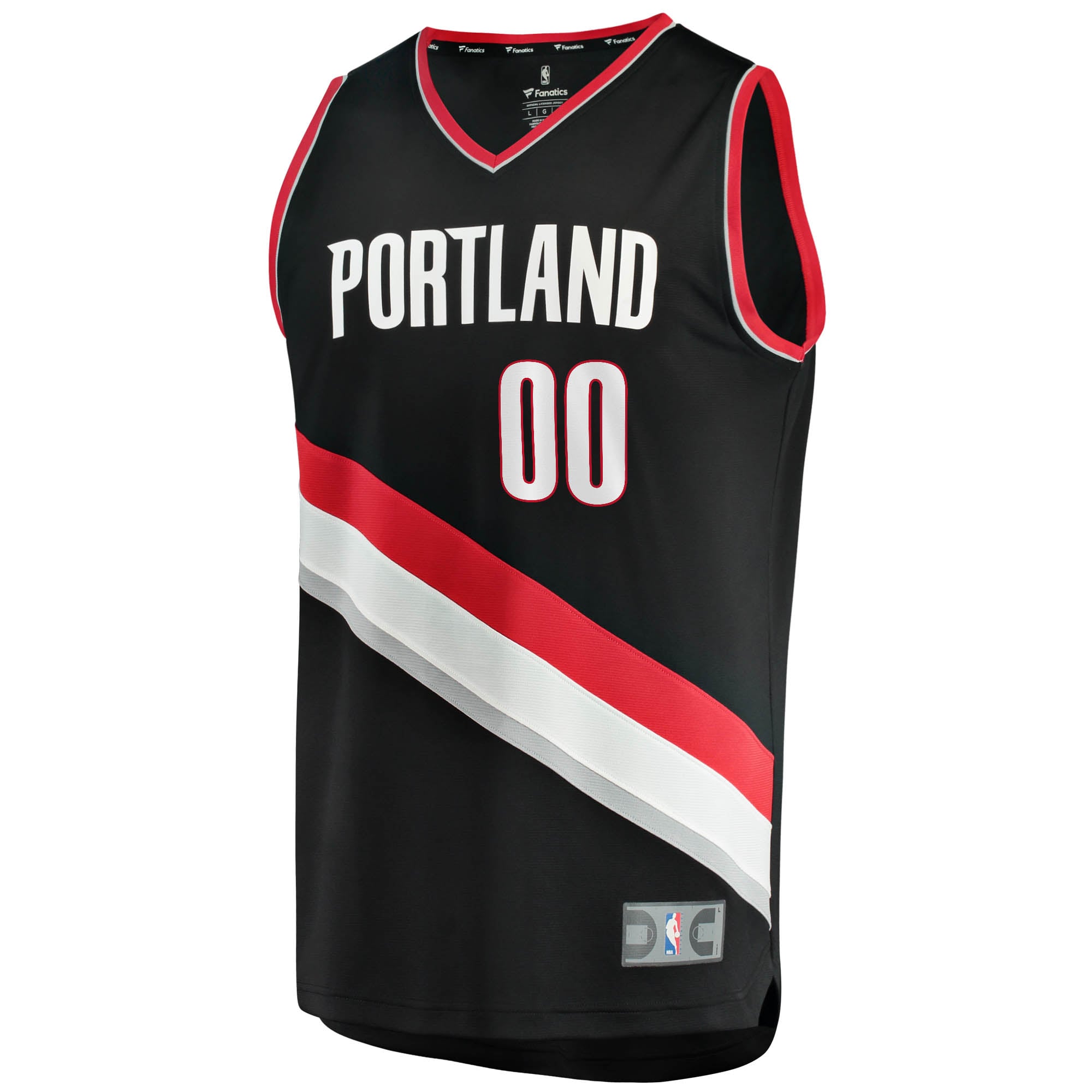 Portland Trail Blazers Icon Edition Jersey Black NBA Women Fan Wear Custom Number