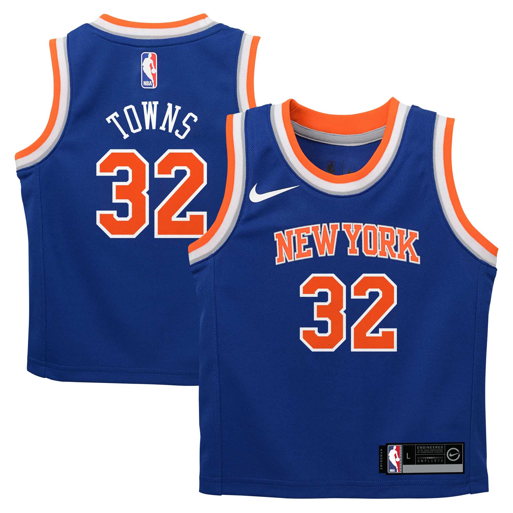 Karl-Anthony Towns New York Knicks Replica Jersey Blue NBA Youth Fan Wear