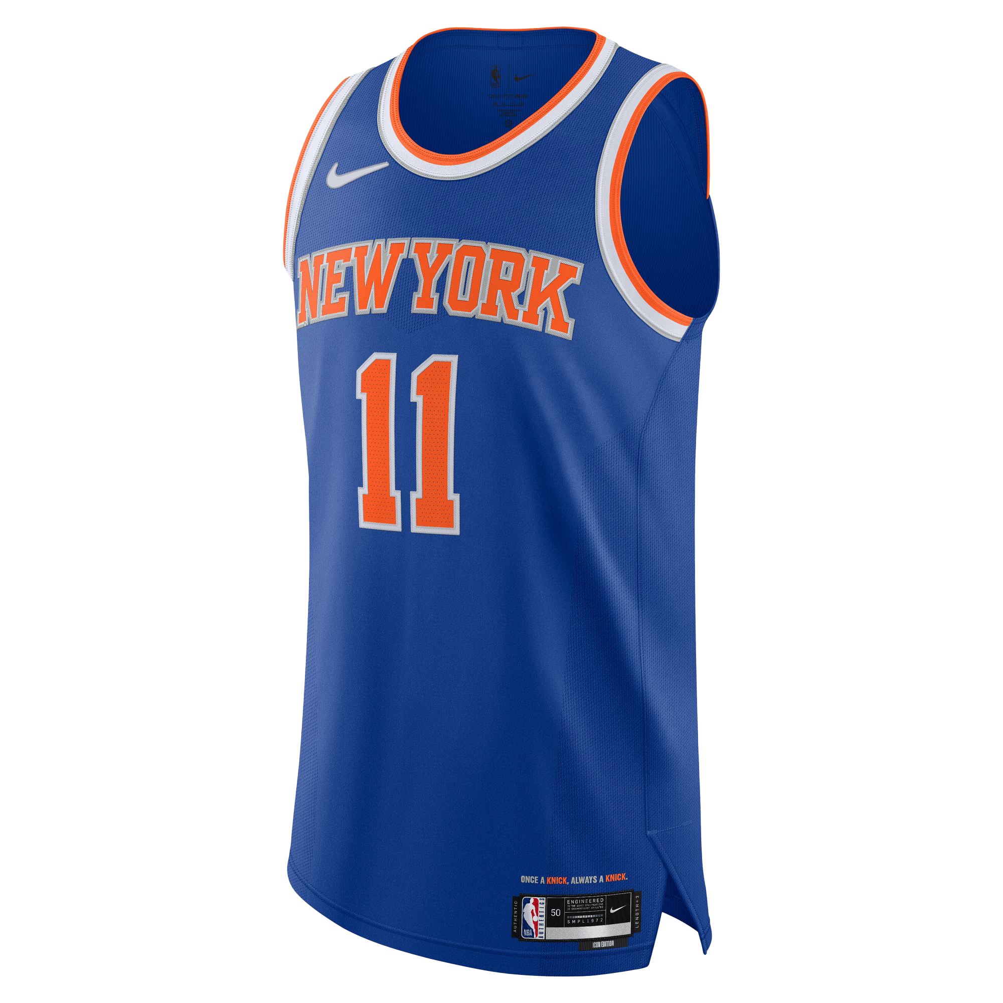 Jalen Brunson New York Knicks Player Jersey Blue NBA Men Fan Wear Jalen Brunson