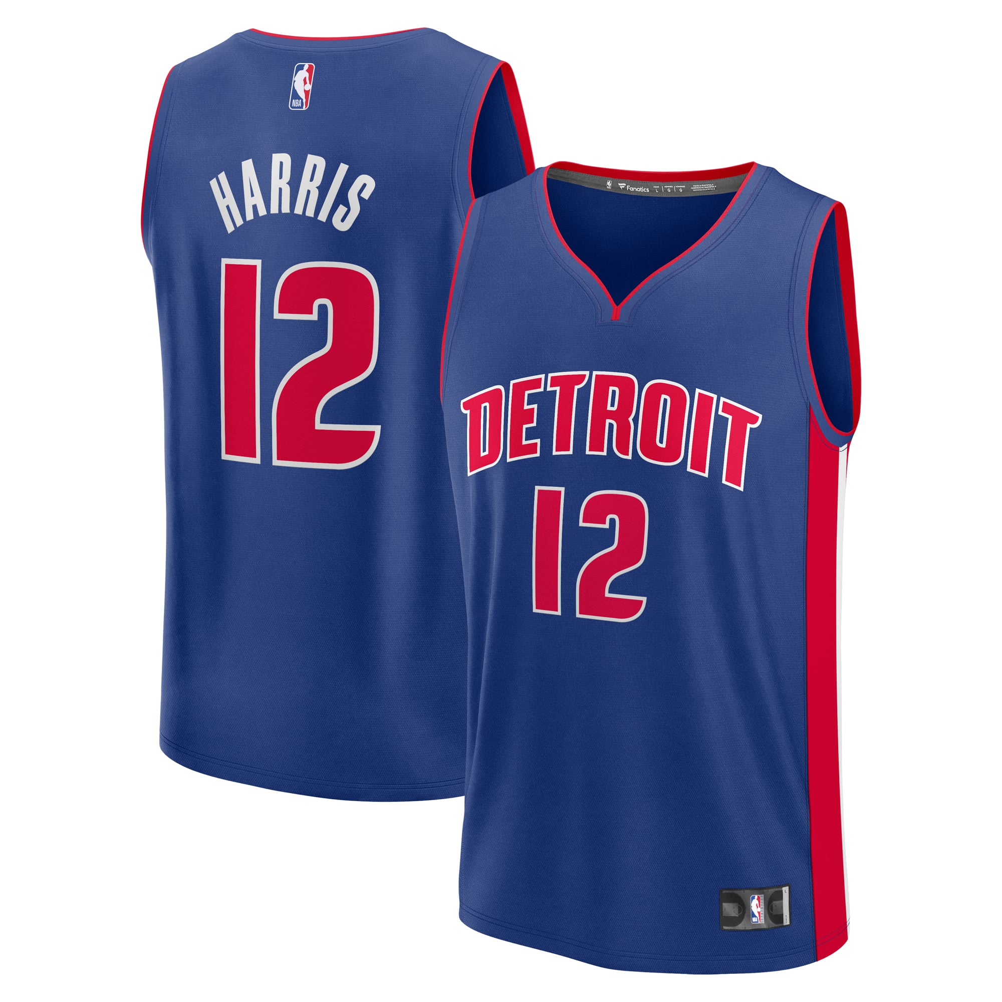 Tobias Harris Detroit Pistons Jersey Blue NBA Women Fan Wear