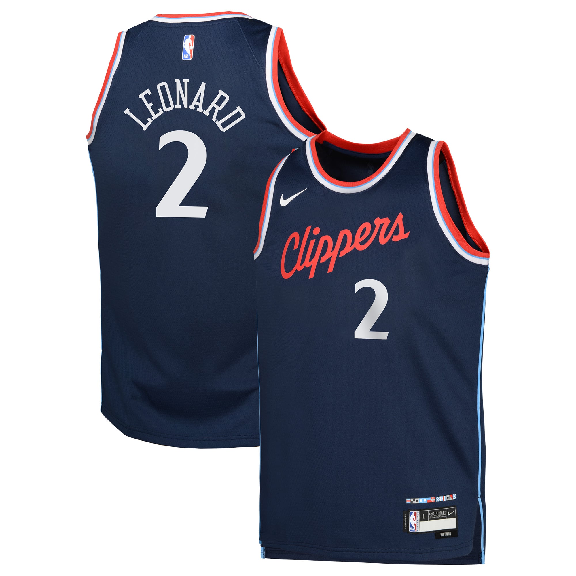 Kawhi Leonard Los Angeles Clippers Icon Edition Jersey Royal NBA Youth Fan Wear