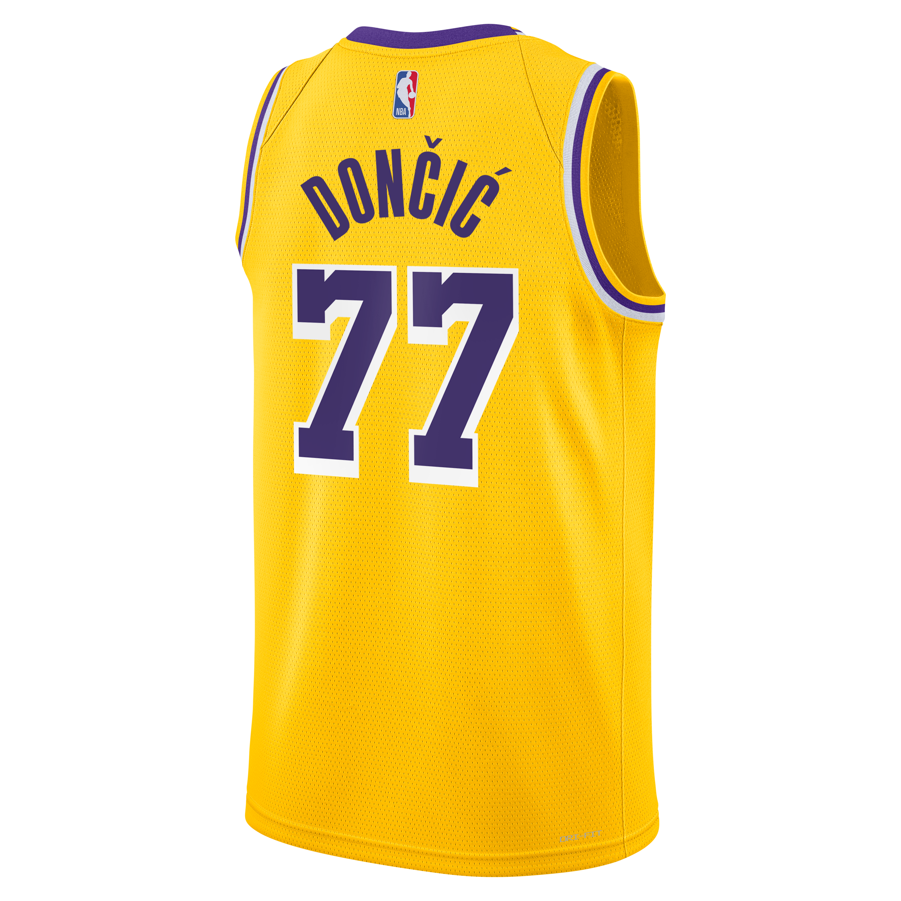 Los Angeles Lakers Jersey Gold NBA Men Fan Wear