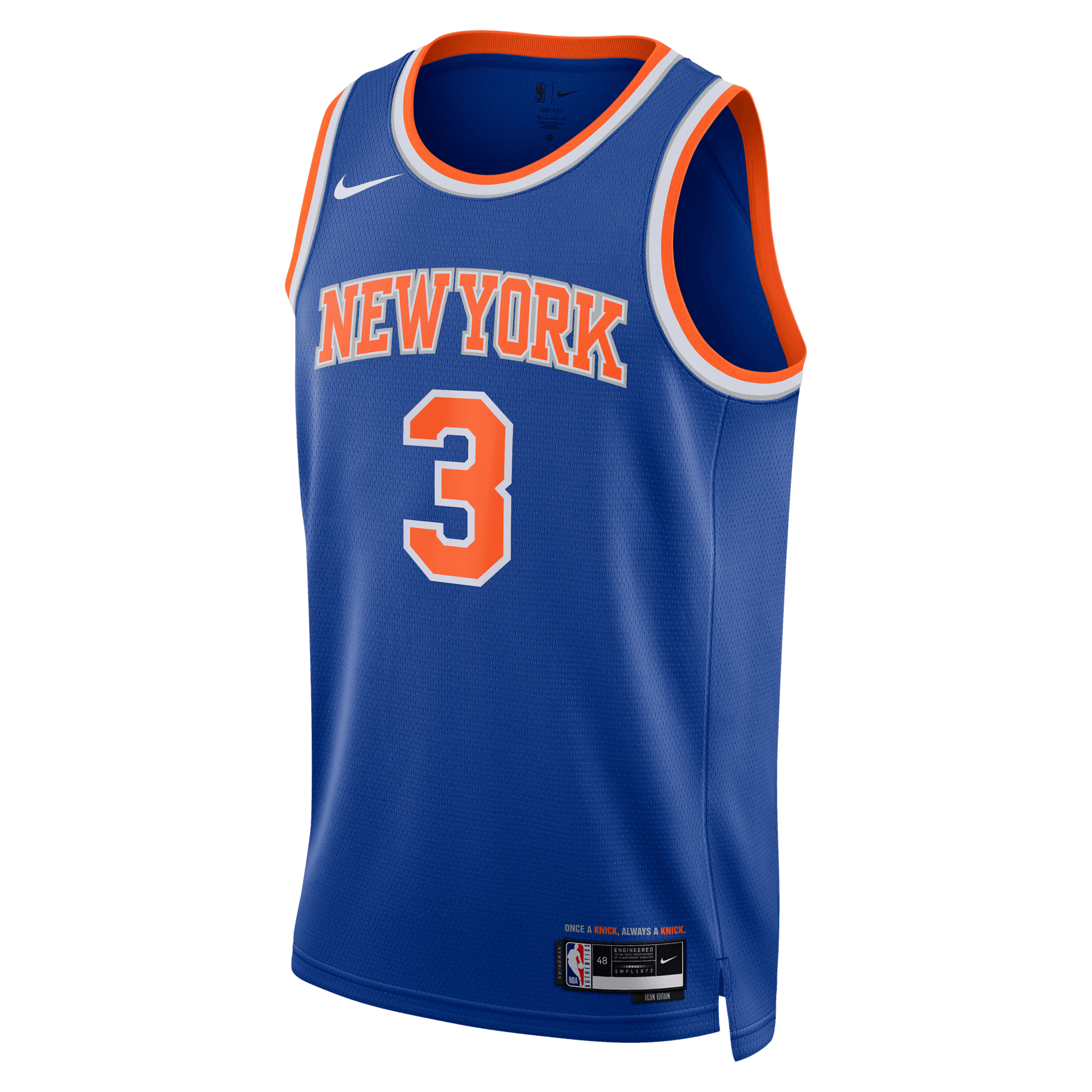 Josh Hart New York Knicks Jersey Blue NBA Youth Fan Wear Josh Hart