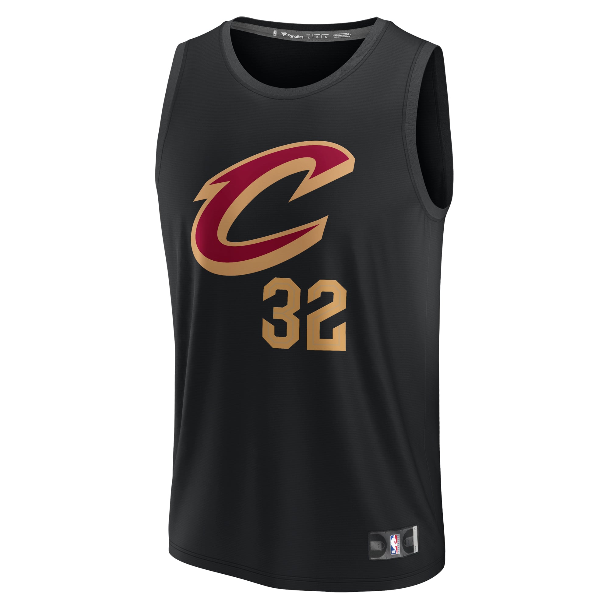 Dean Wade Cleveland Cavaliers Player Jersey Black NBA Women Fan Wear