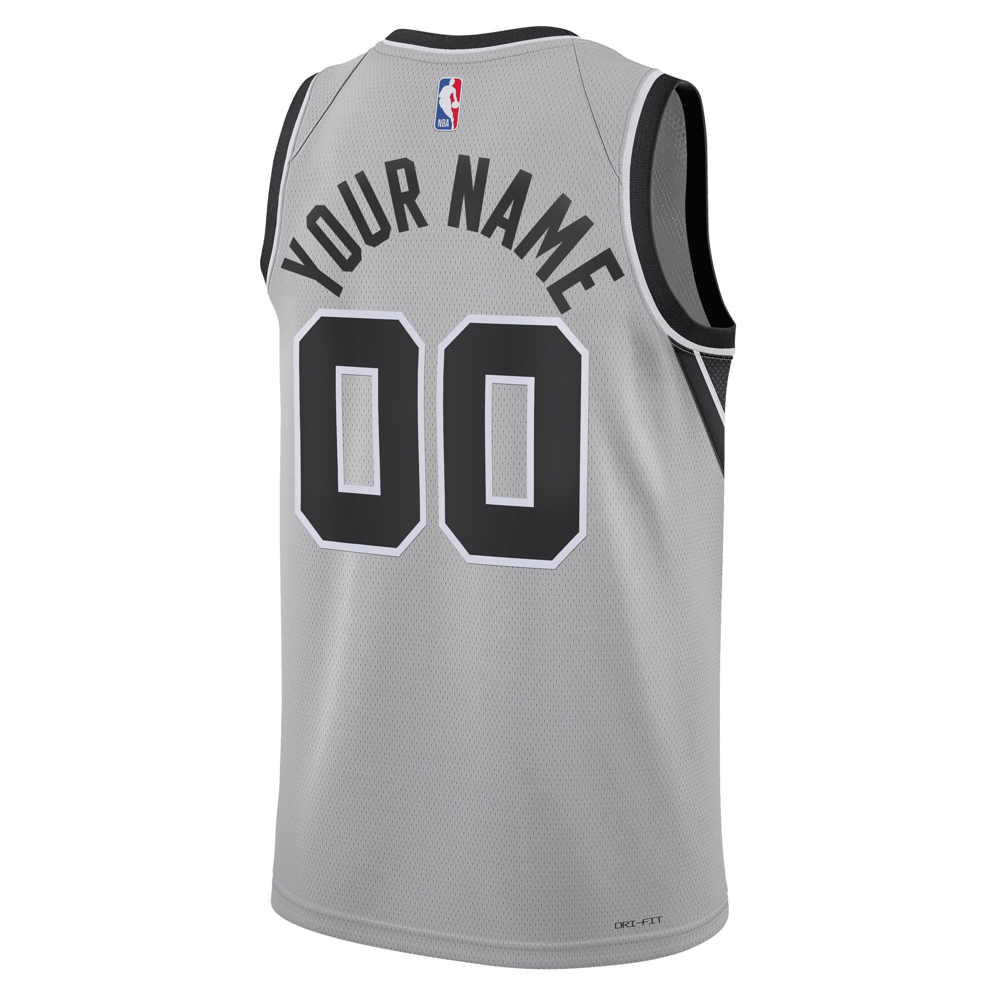 San Antonio Spurs Swingman Jersey Silver NBA Women Fan Wear Custom Number