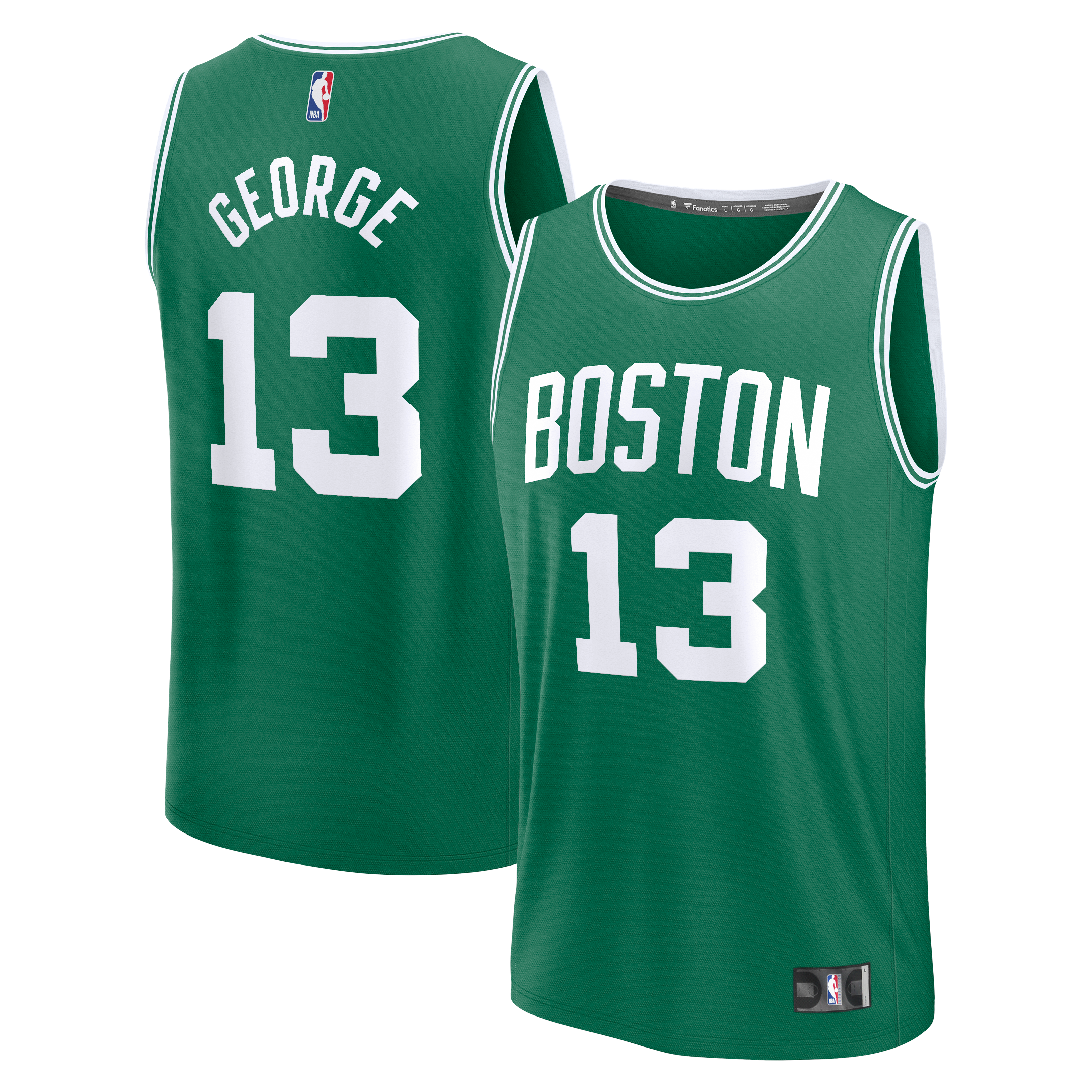 Paul George Boston Celtics Jersey Kelly Green NBA Women Fan Wear Paul George