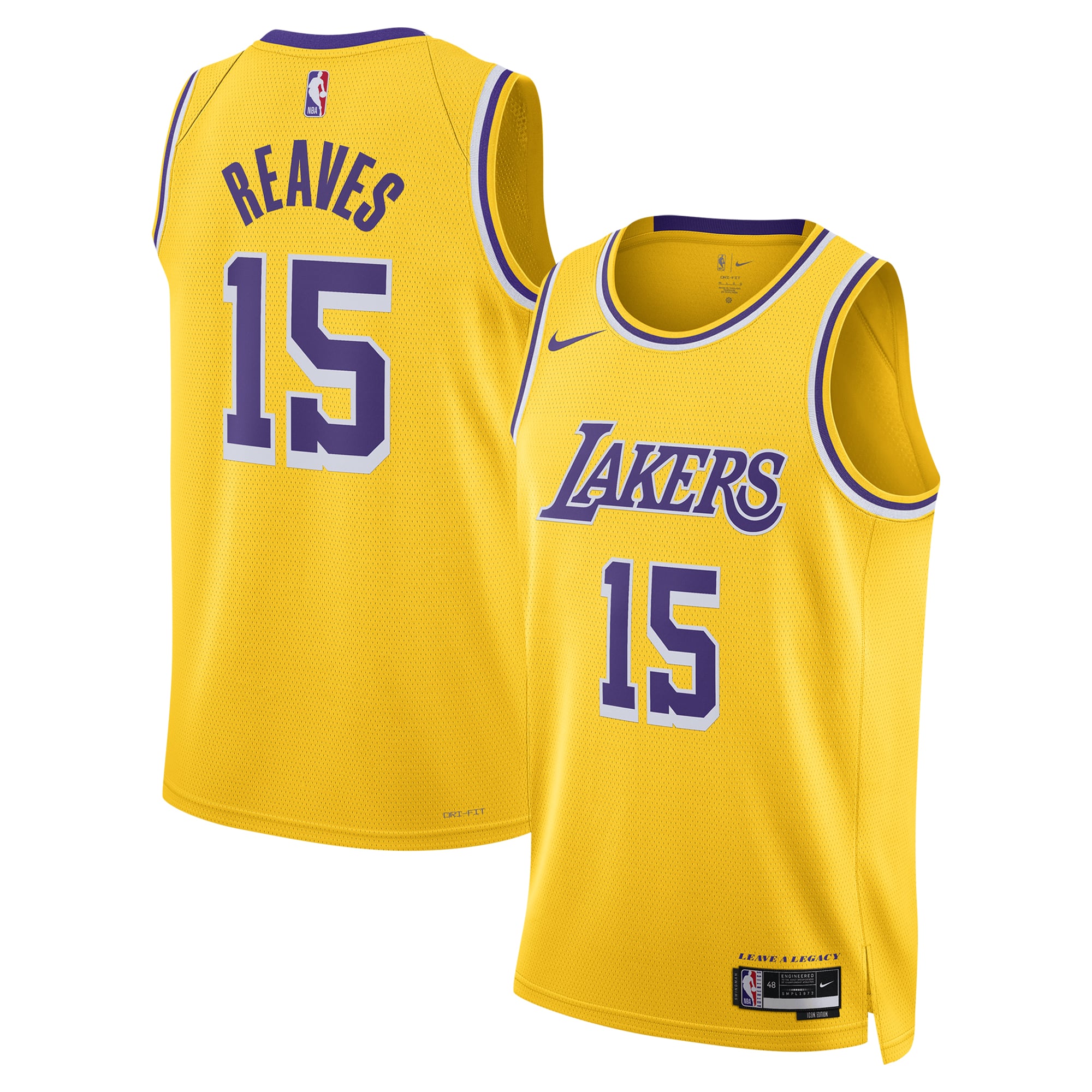 Austin Reaves Los Angeles Lakers Jersey NBA Youth Fan Wear