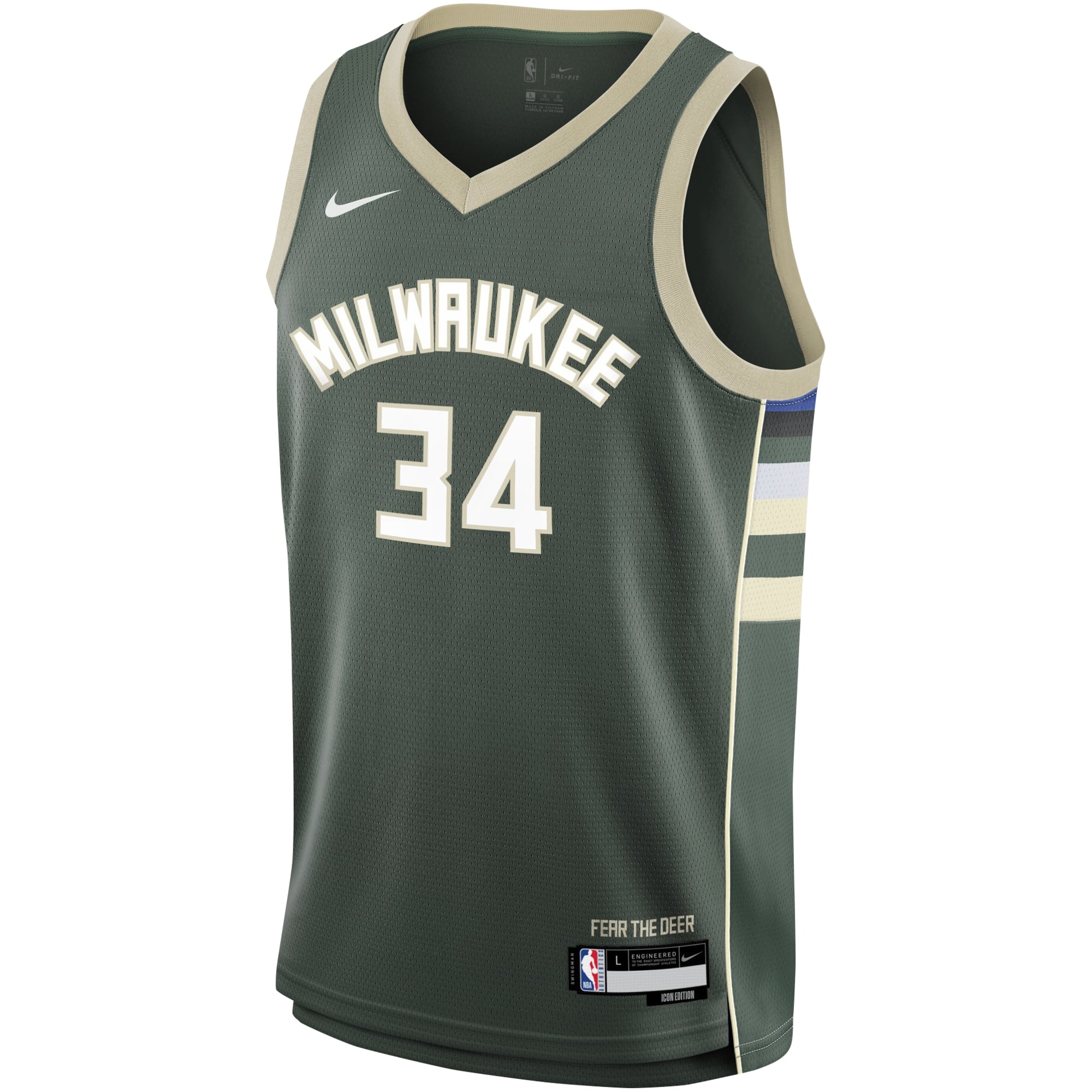 Giannis Antetokounmpo Milwaukee Bucks Swingman Jersey NBA Youth Fan Wear