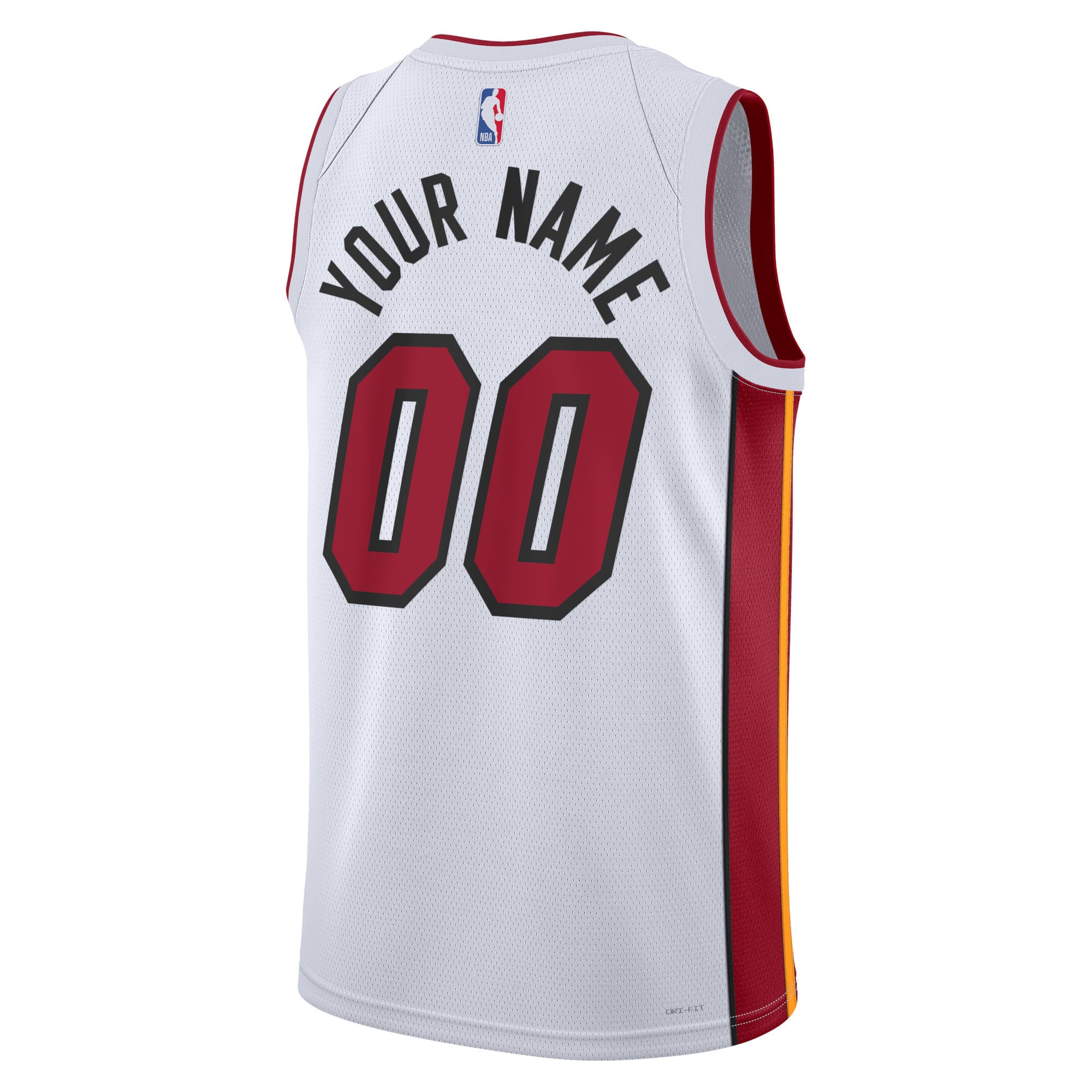 Miami Heat Association Edition Jersey White NBA Women Fan Wear Custom Number