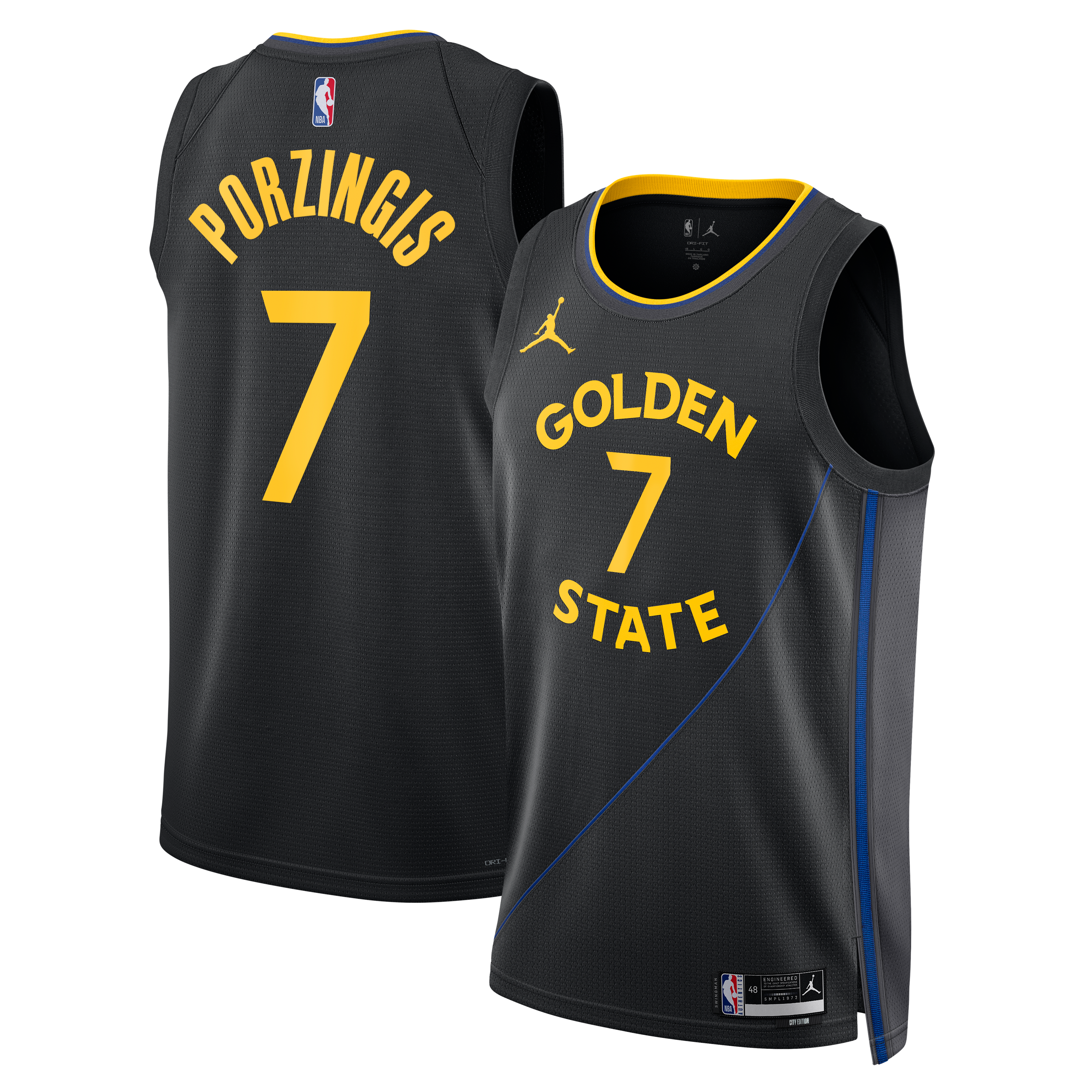 Golden State Warriors Statement Edition Jersey Black NBA Youth Fan Wear