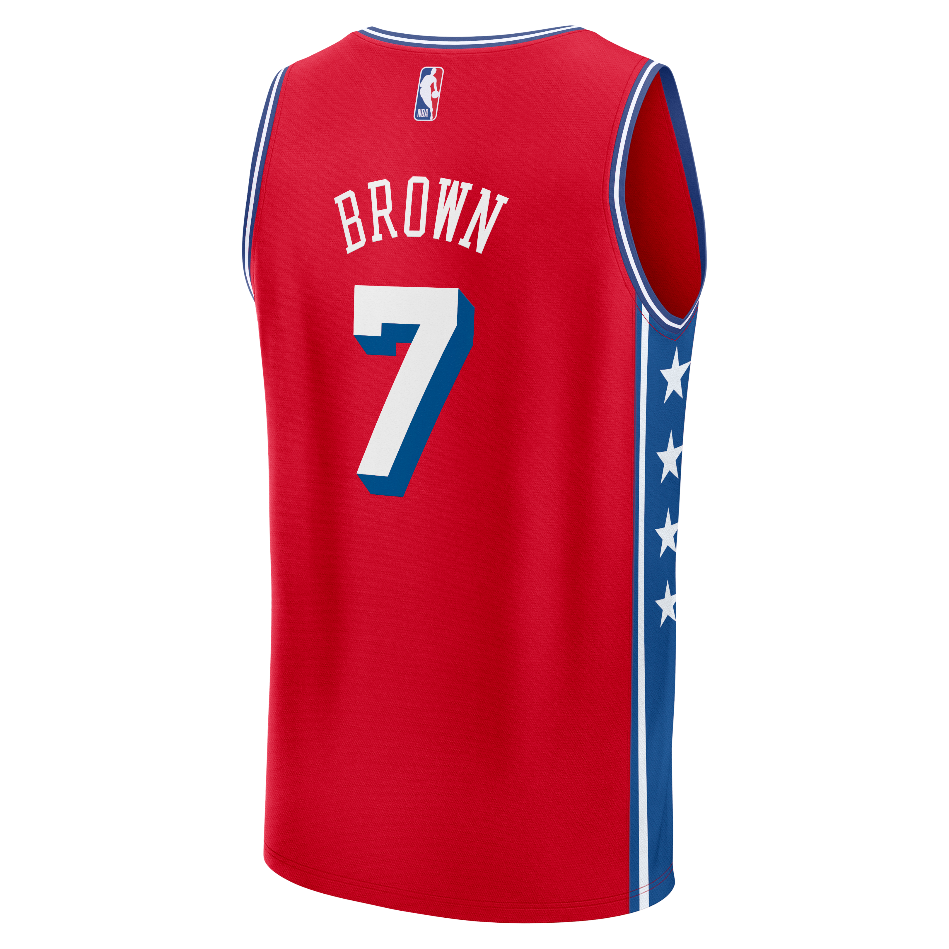 Philadelphia 76ers Swingman Jersey Brown NBA Women Fan Wear