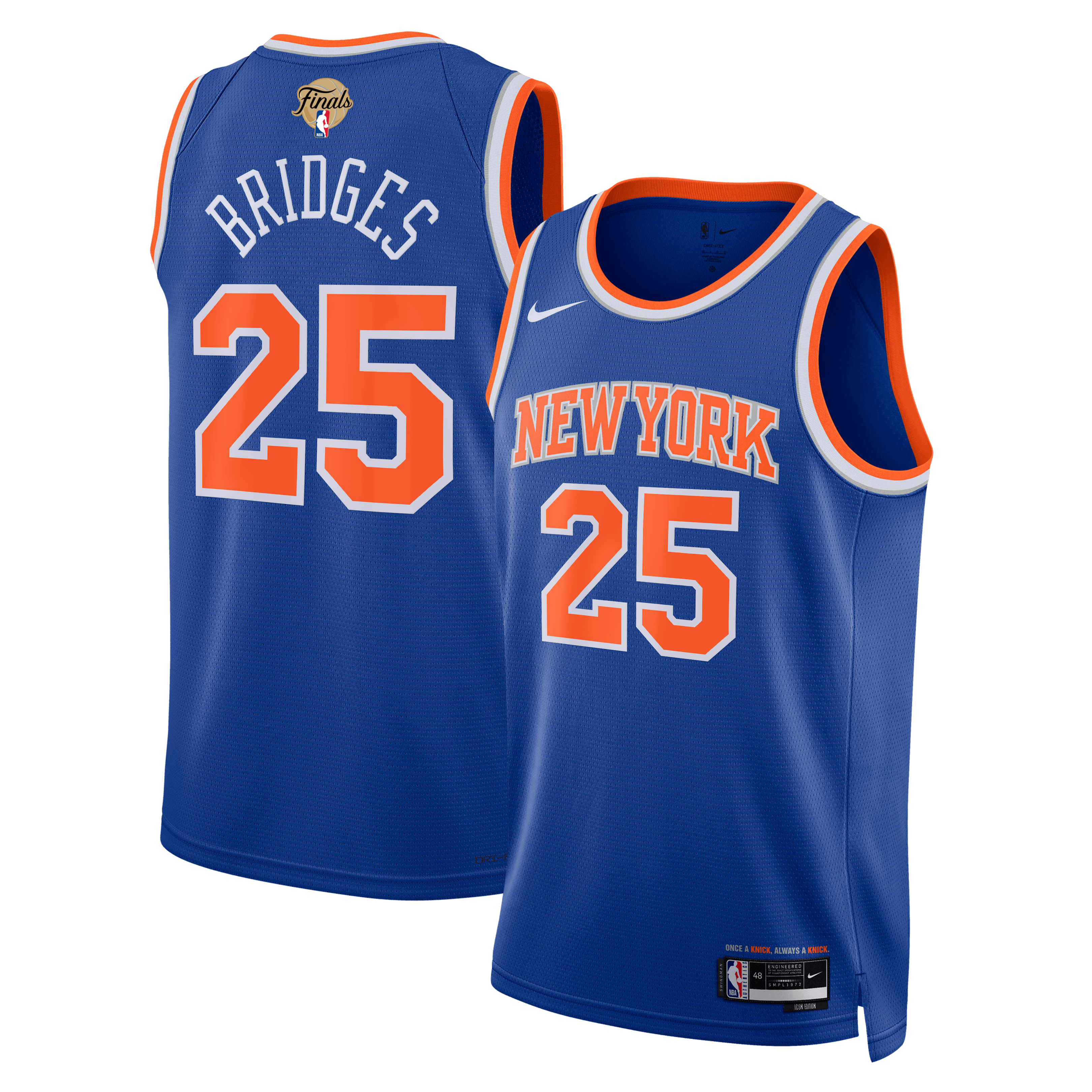 Mikal Bridges New York Knicks Jersey NBA Men Fan Wear