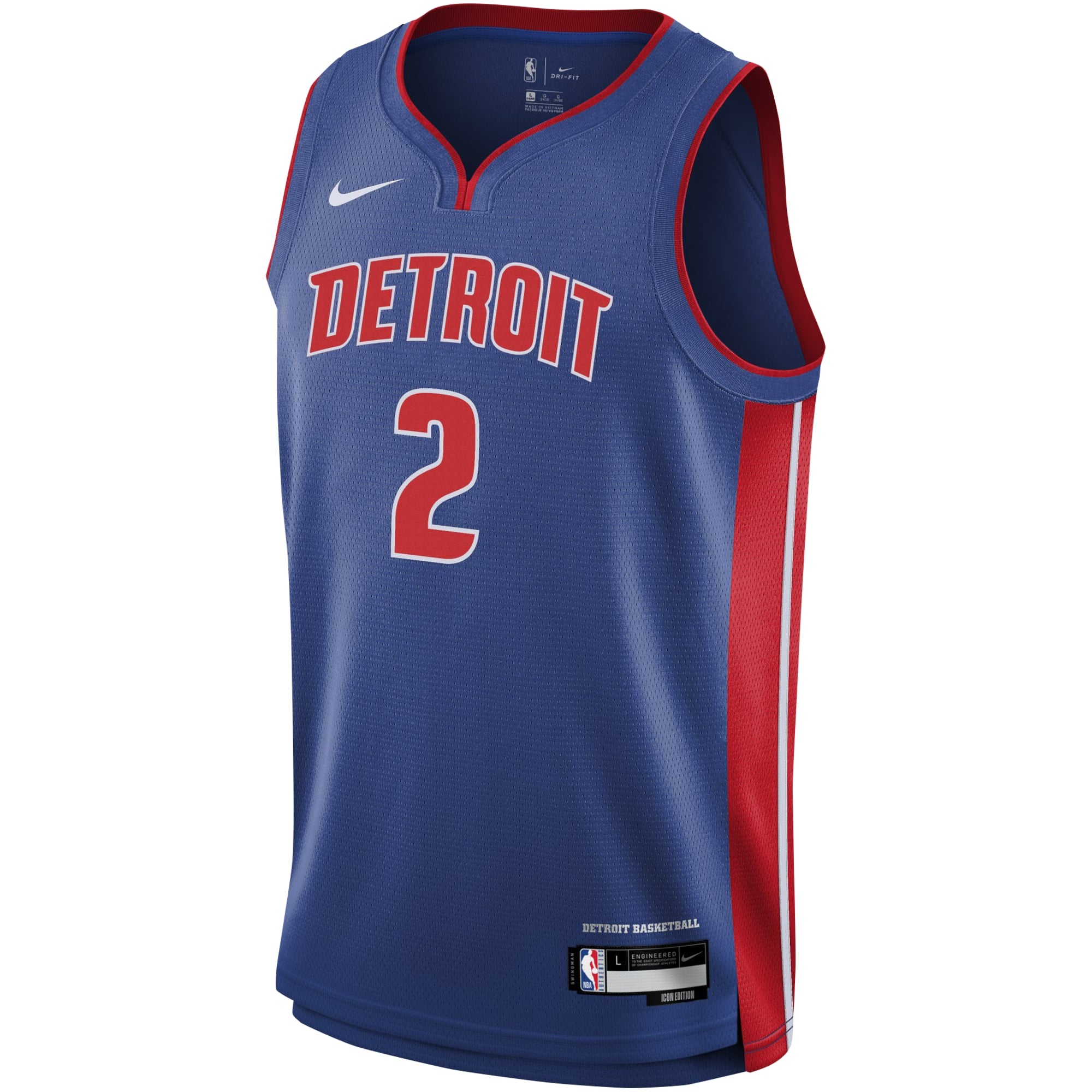 Cade Cunningham Detroit Pistons Swingman Jersey Blue NBA Youth Fan Wear Cade Cunningham
