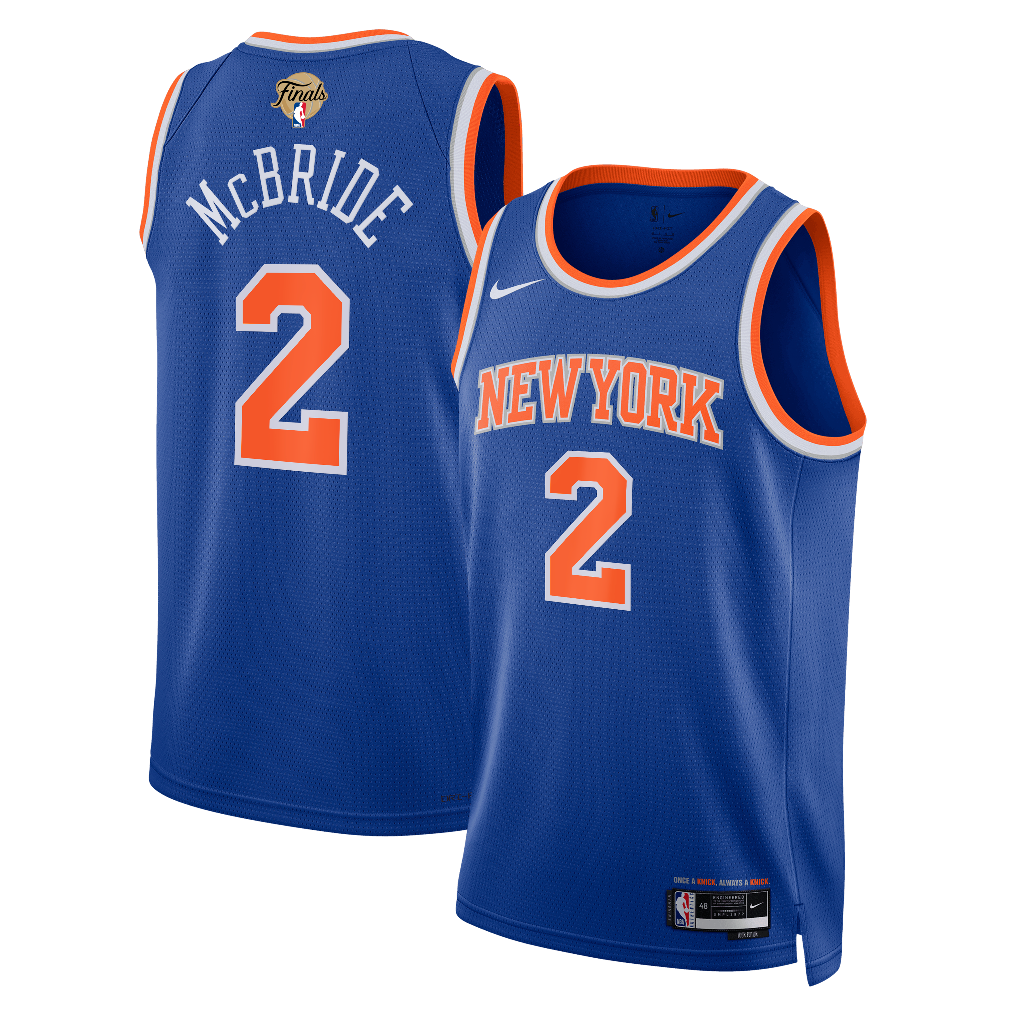 Miles McBride New York Knicks Jersey NBA Men Fan Wear
