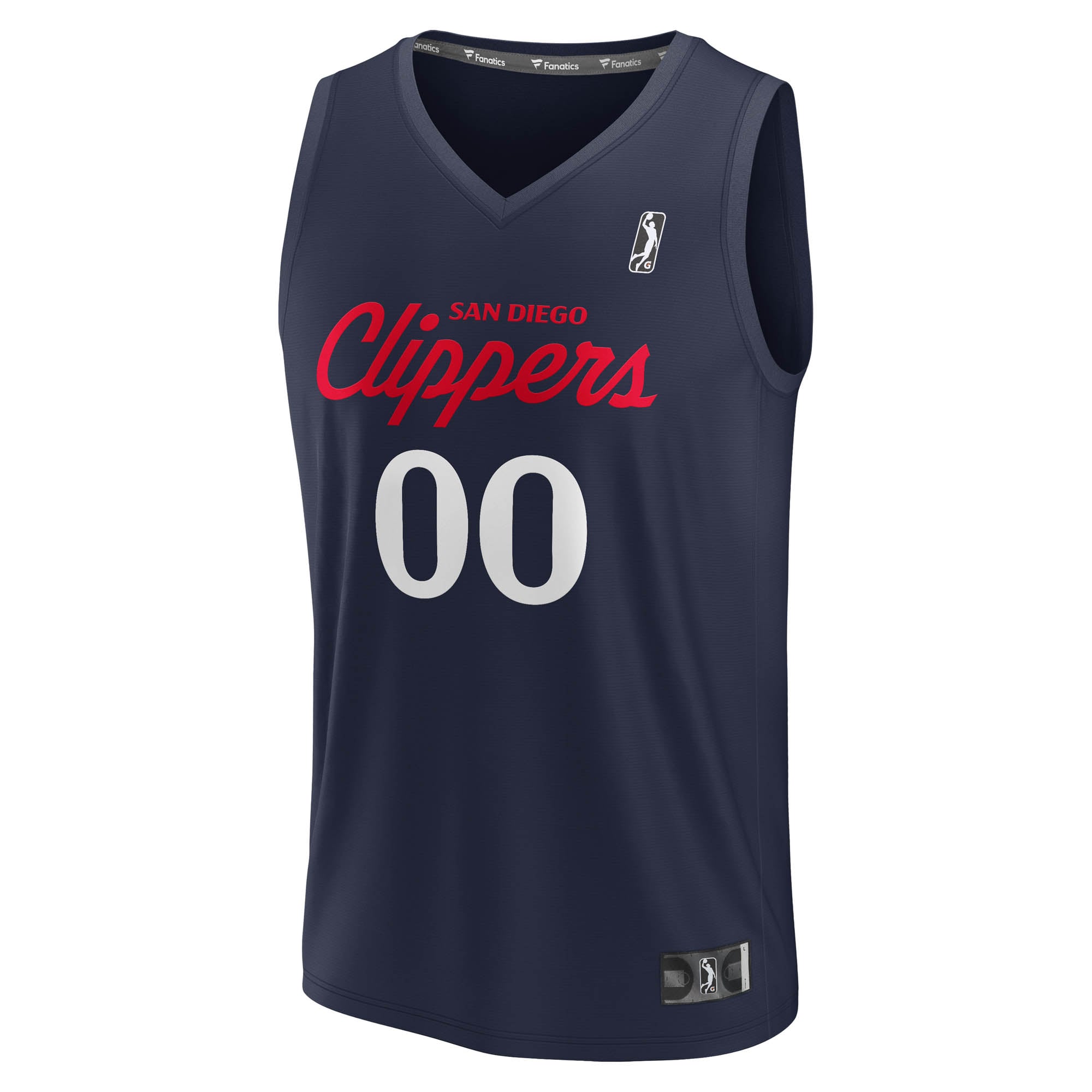 San Diego Clippers NBA Fast Break Jersey Navy NBA Women Fan Wear Custom Number
