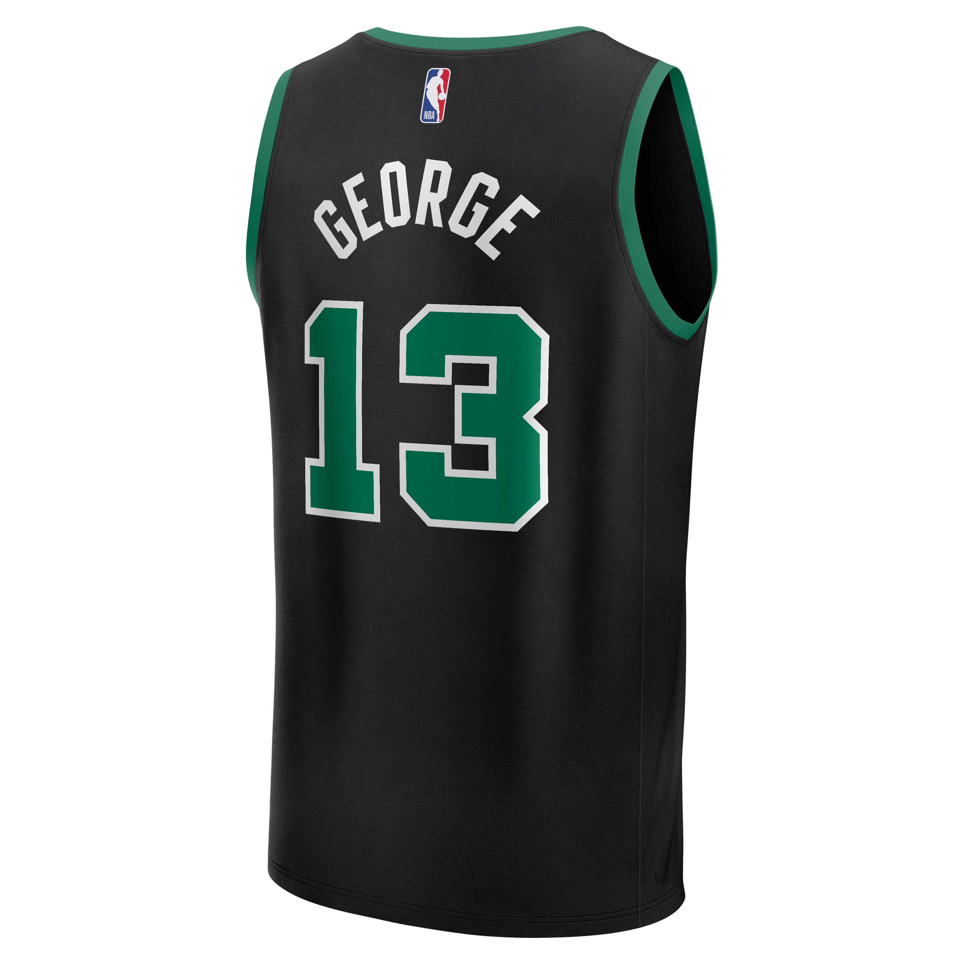 Paul George Boston Celtics Jersey Black NBA Men Fan Wear Paul George
