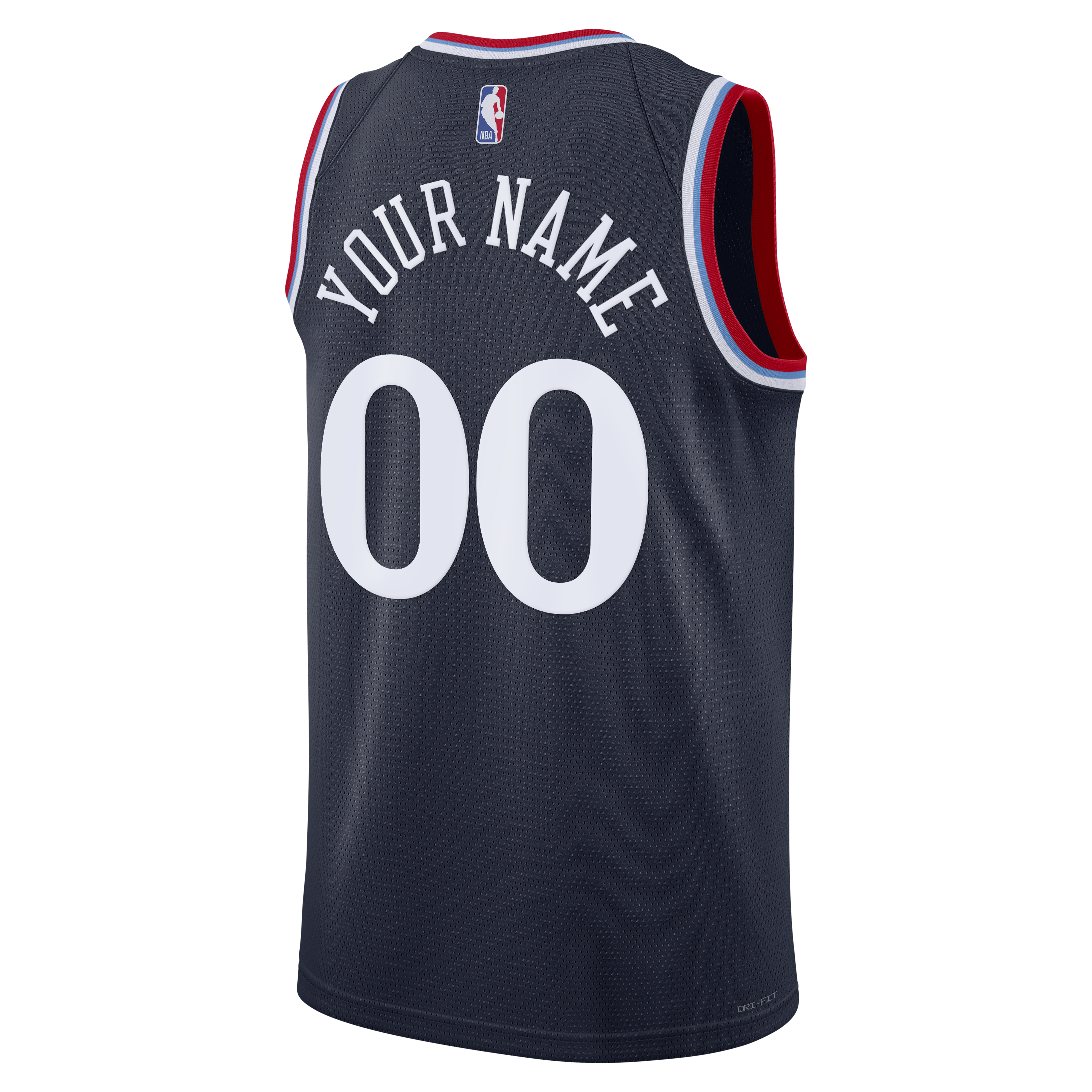Los Angeles Clippers Icon Edition Jersey Navy NBA Youth Fan Wear Custom Number
