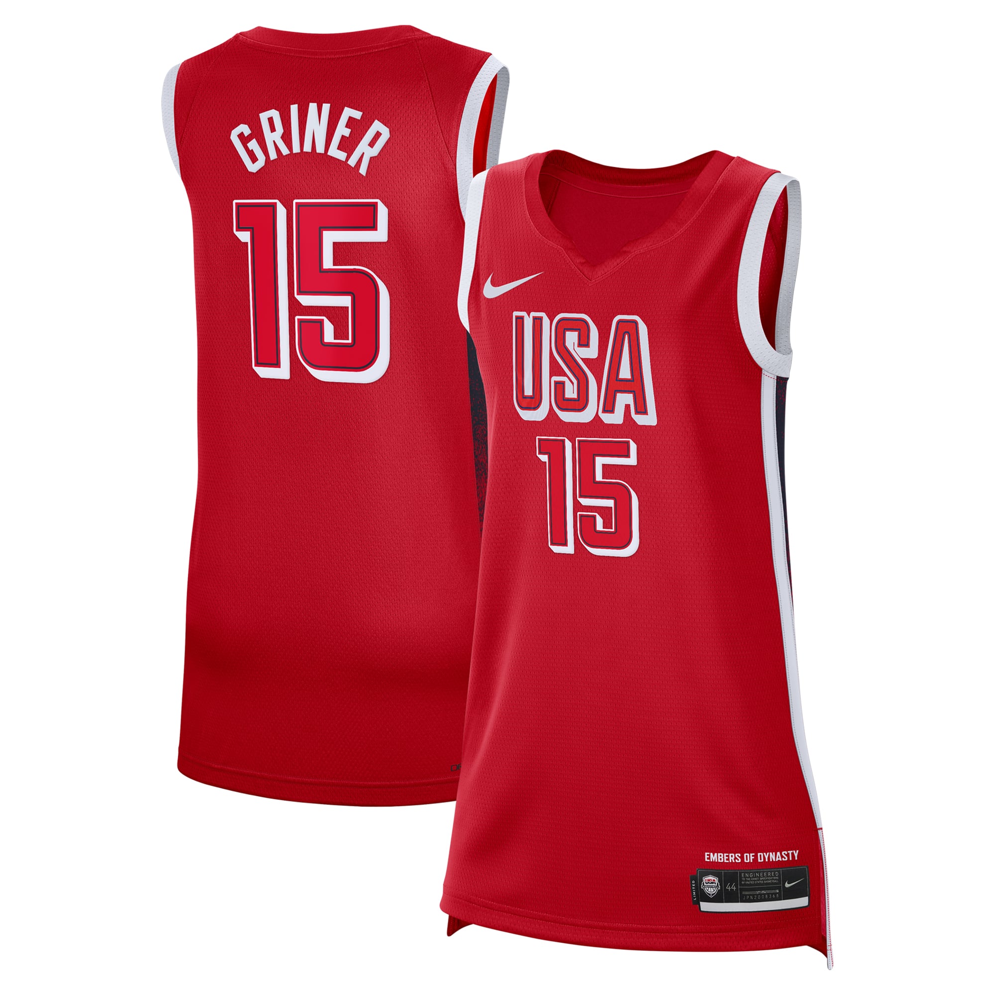 Brittney Griner NBA Jersey Red NBA Women Fan Wear