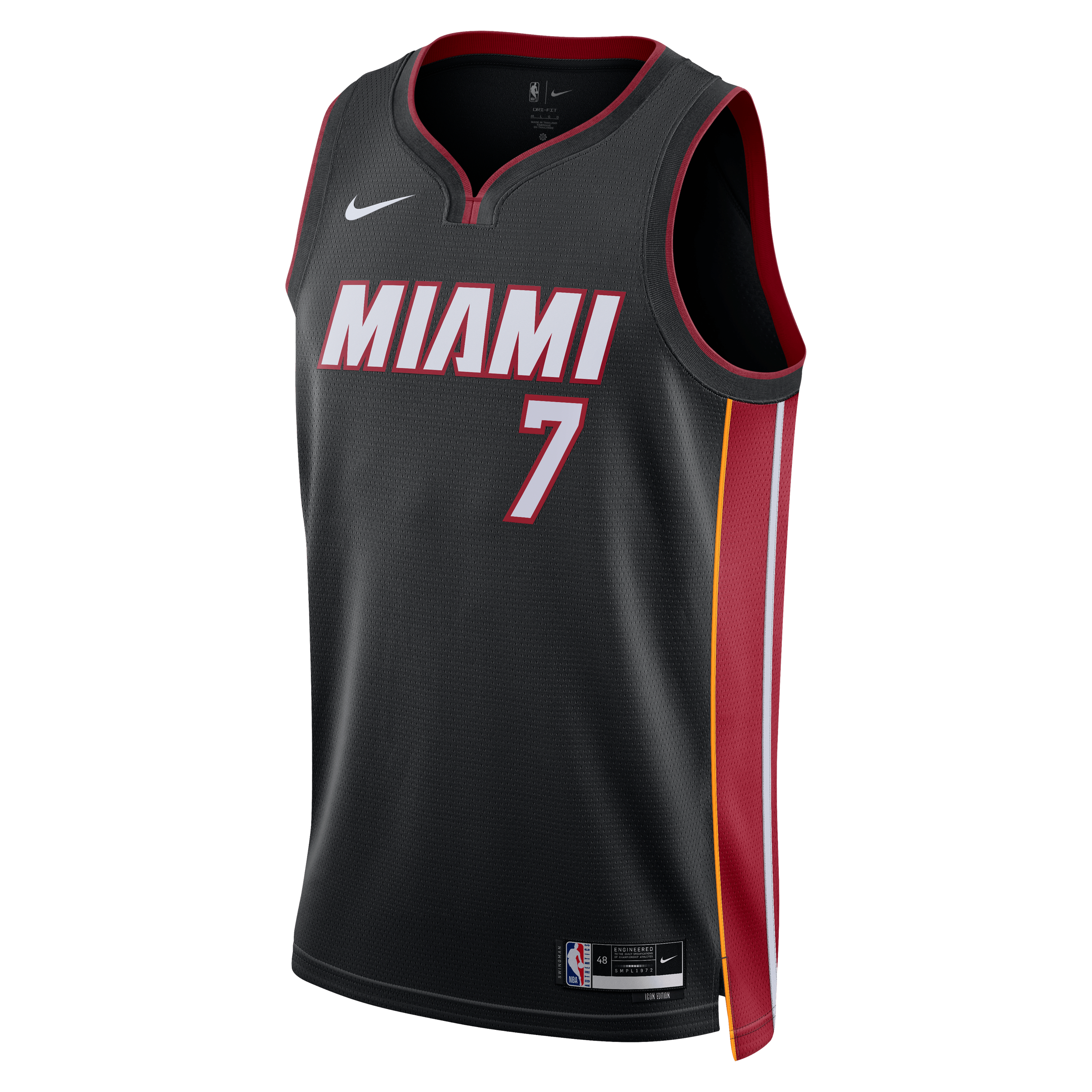 Giannis Antetokounmpo Miami Heat Jersey Black NBA Men Fan Wear Giannis Antetokounmpo